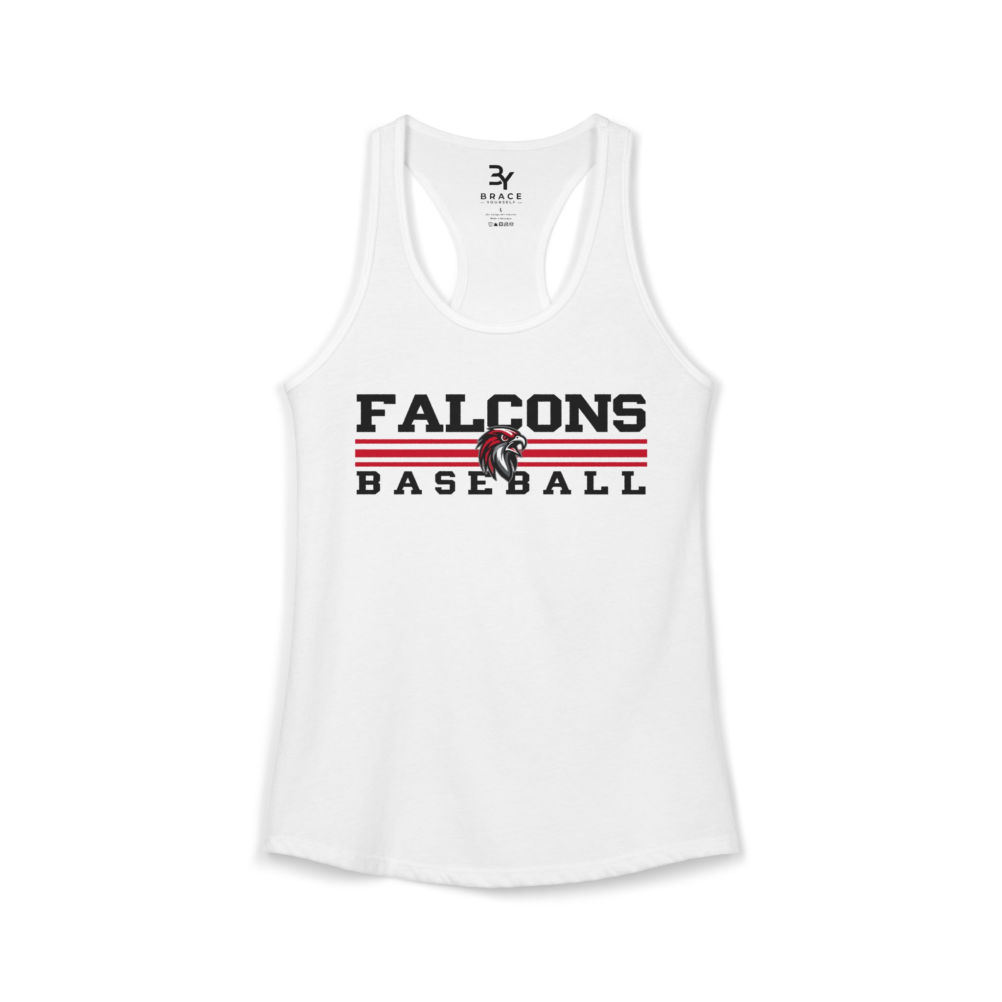 Women's Premium Racerback: Classic Lines Baseball - Image 3