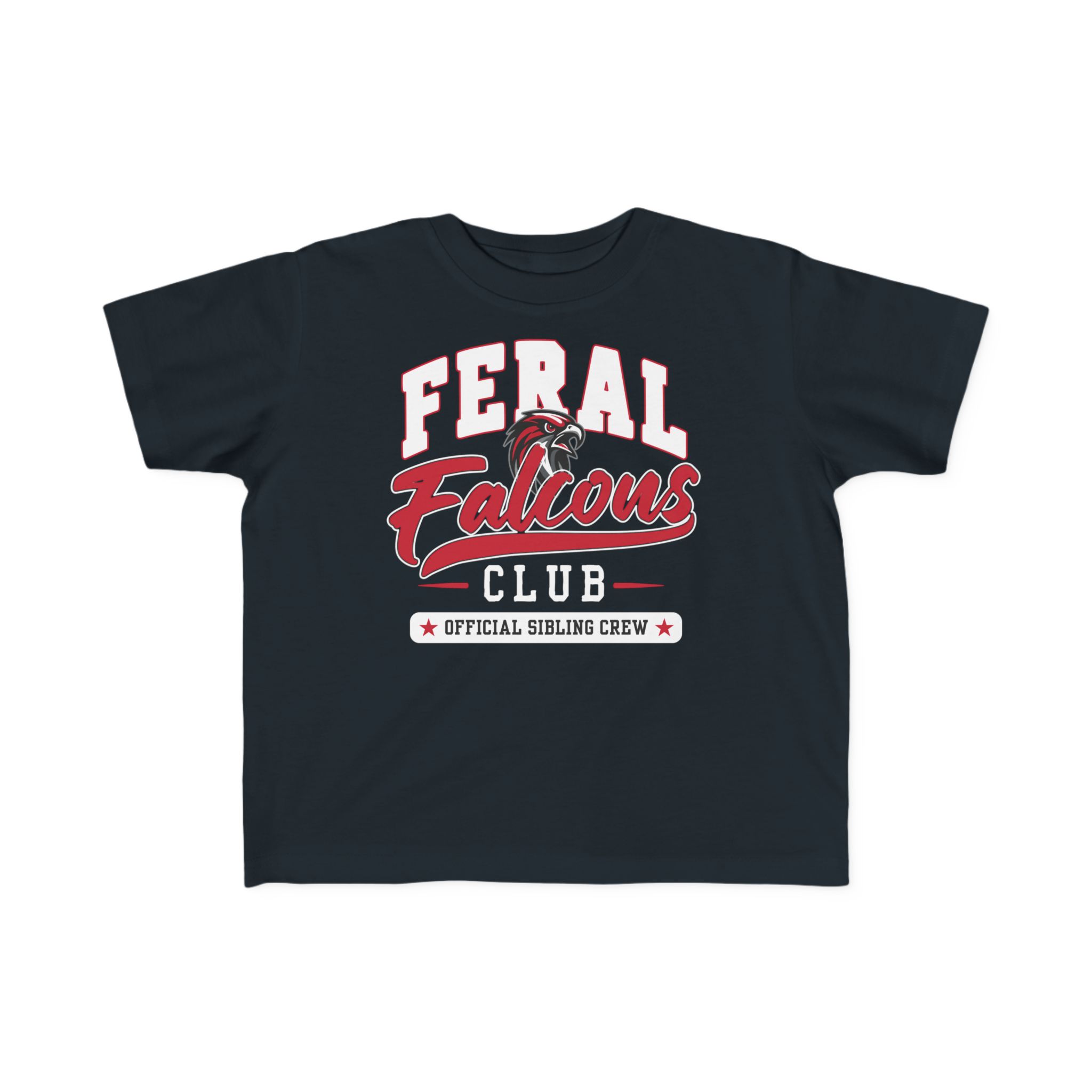 Toddler Cotton Tee: 'Feral Falcons Club' - Image 7
