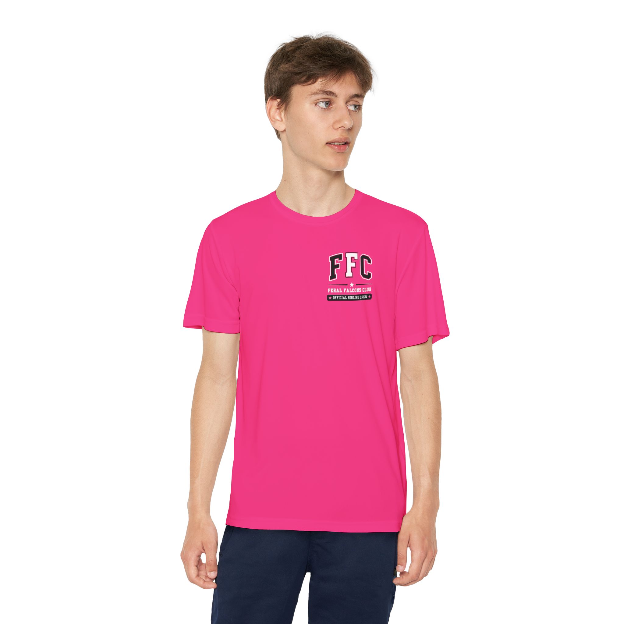 Youth Performance Tee: 'Feral Falcons Club' (2 Sided) - Image 9