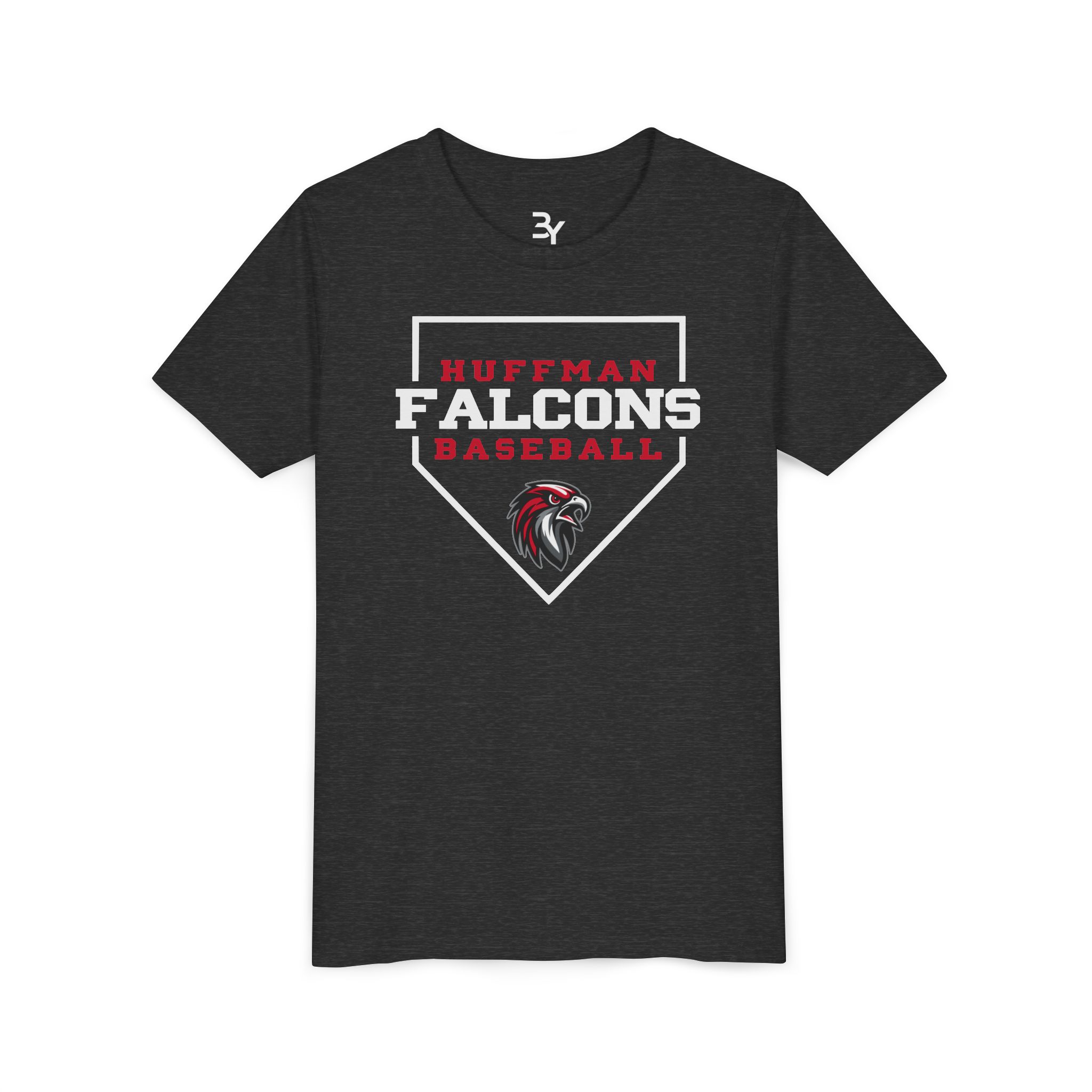 Youth Cotton Tee: Home Plate Baseball - Image 8