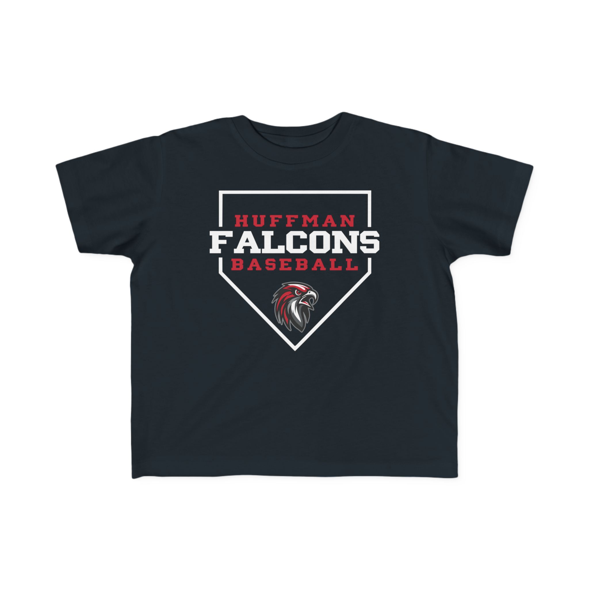 Toddler Cotton Tee: Home Plate Baseball - Image 2