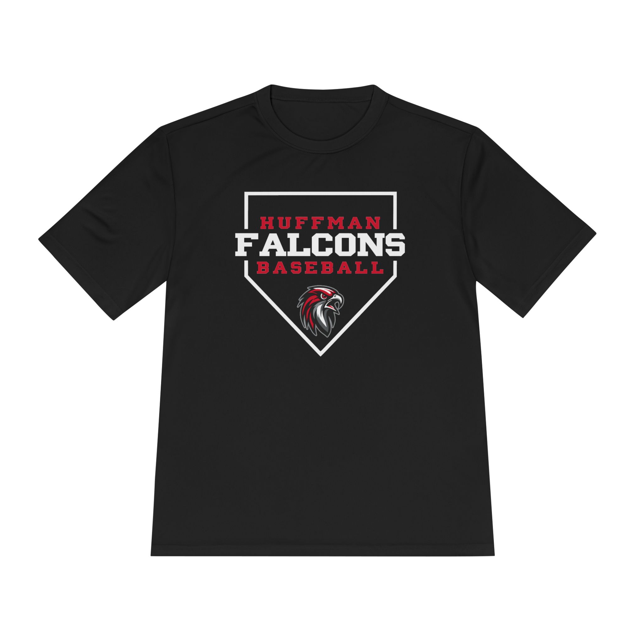 Adult Performance Tee: Home Plate Baseball