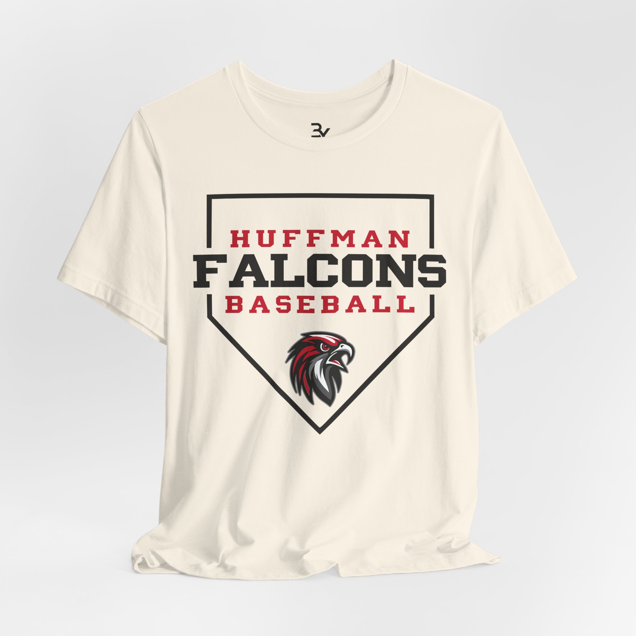 Adult Cotton Tee: Home Plate Baseball - Image 4