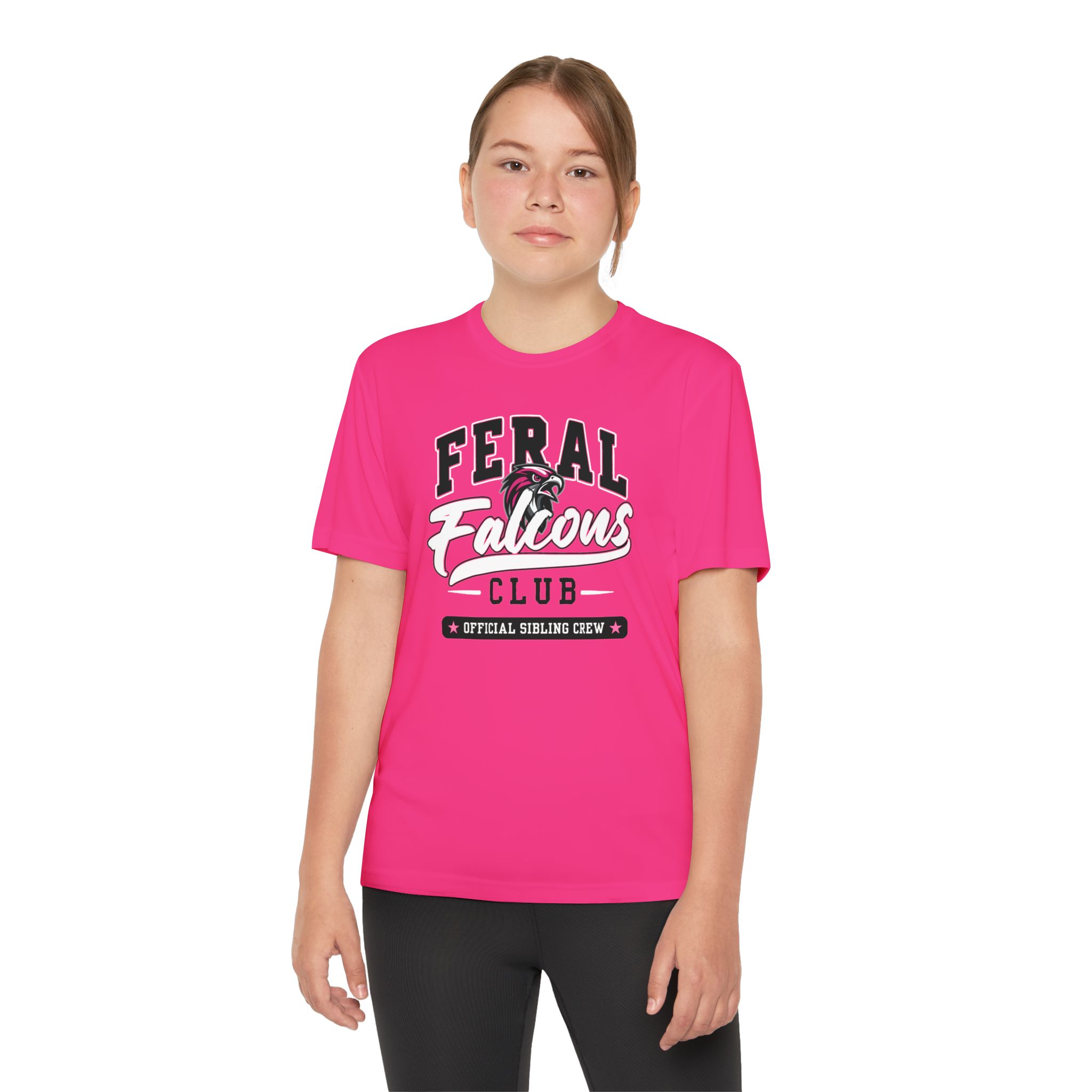 Youth Performance Tee: 'Feral Falcons Club' - Image 10
