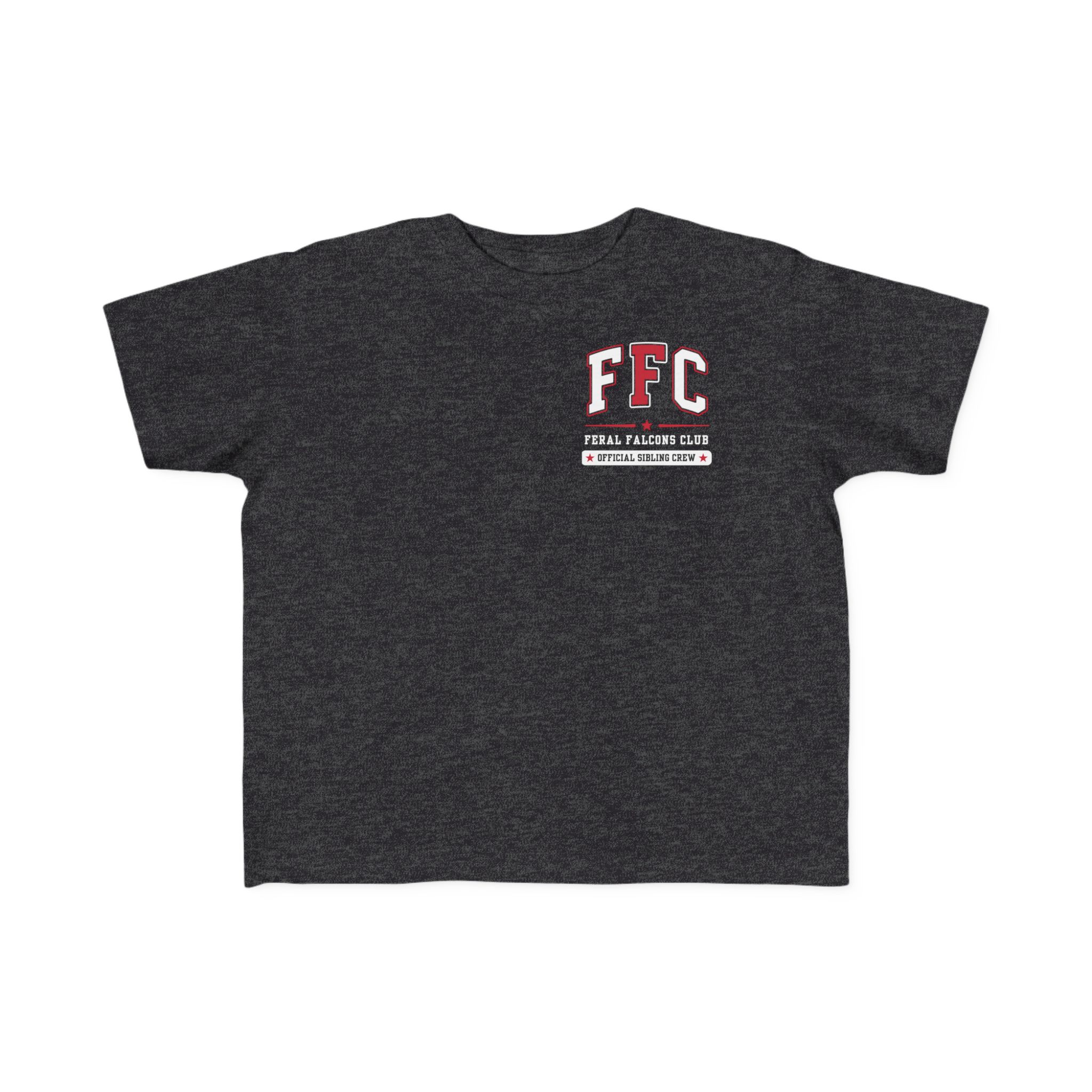 Toddler Cotton Tee: 'Feral Falcons Club' (2 Sided) - Image 6