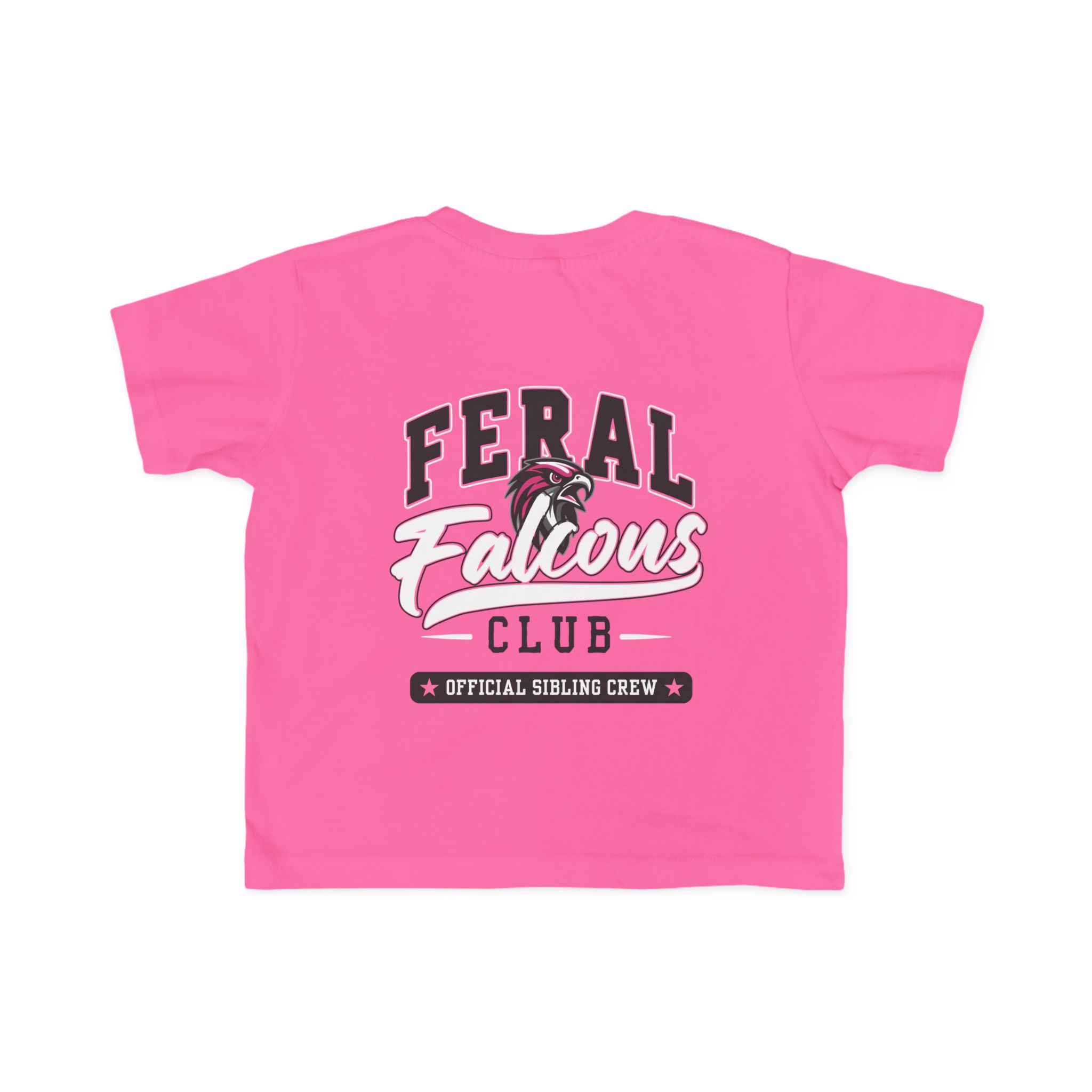 Toddler Cotton Tee: 'Feral Falcons Club' (2 Sided) - Image 10