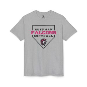 Adult Premium Tee: Home Plate Softball (Pink)