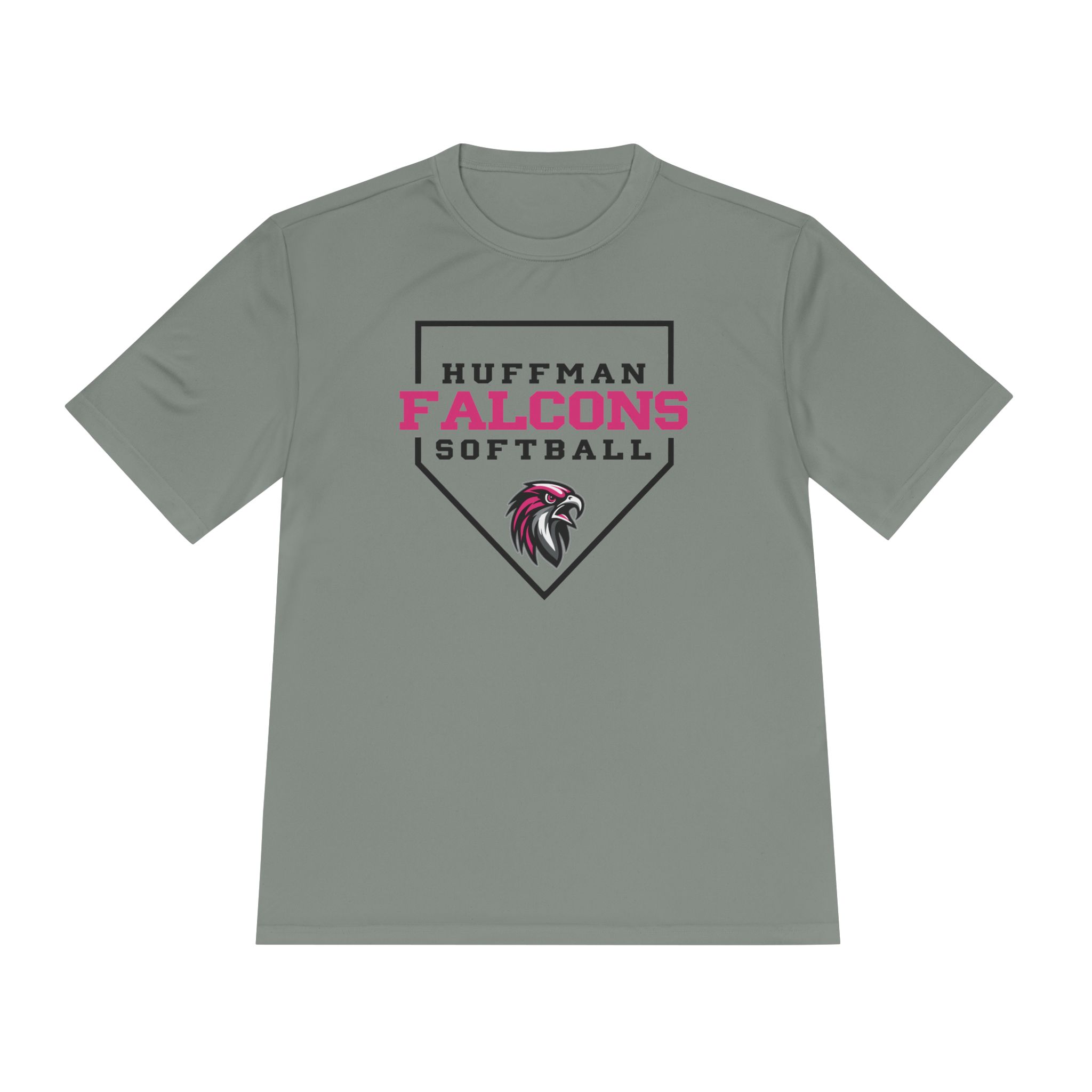 Adult Performance Tee: Home Plate Softball (Pink) - Image 6