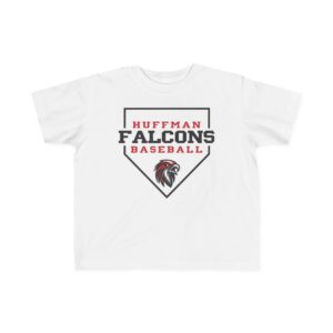 Toddler Cotton Tee: Home Plate Baseball