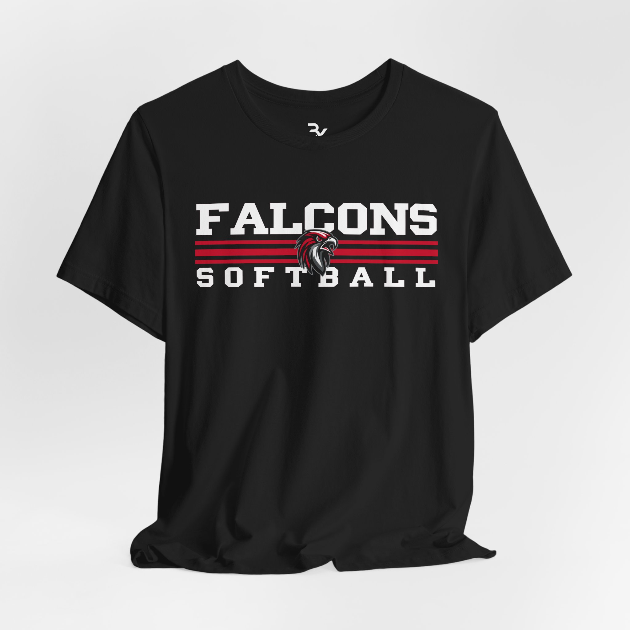 Adult Cotton Tee: Classic Lines Softball - Image 3