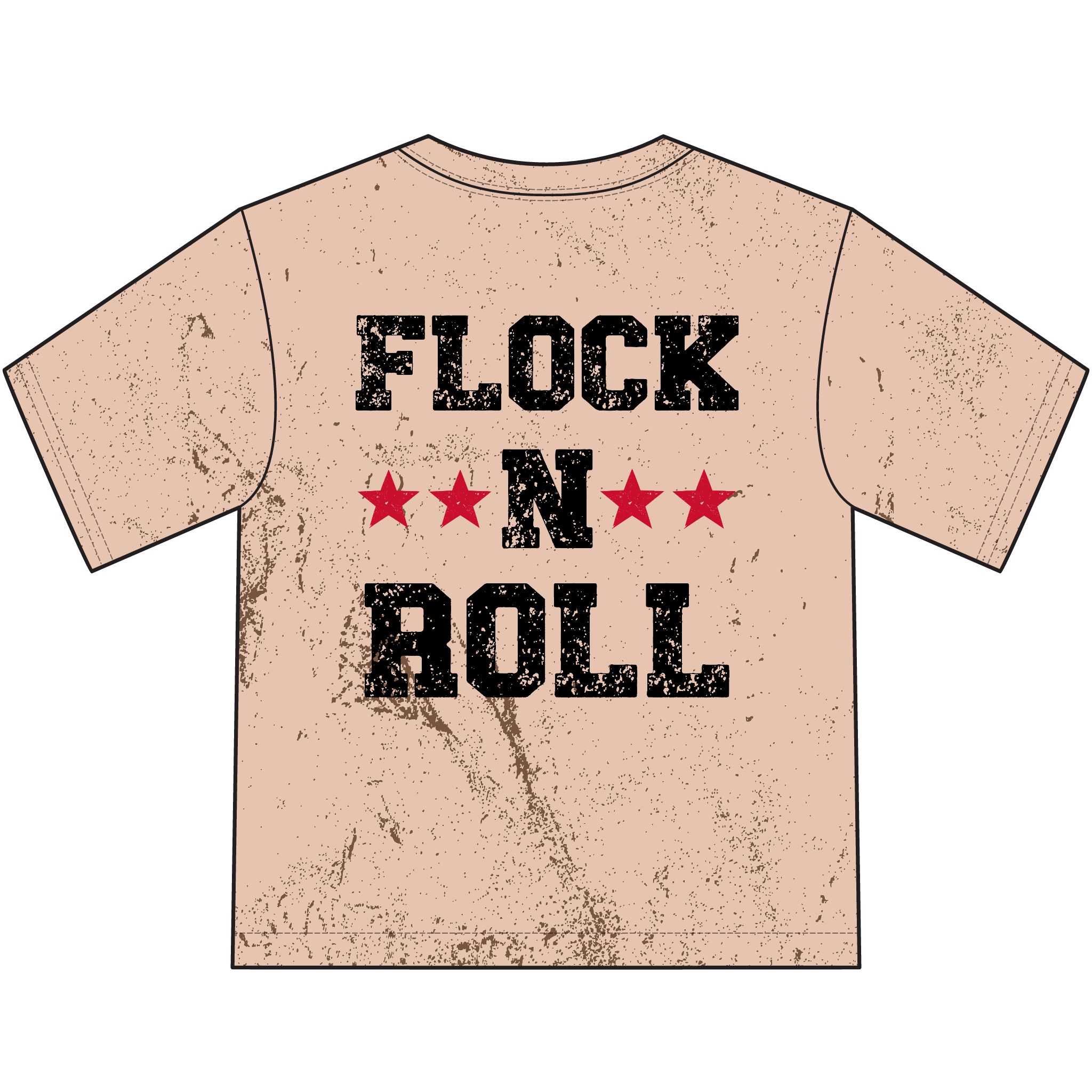 Youth Vintage Cotton Tee: Flock N Roll - Image 4