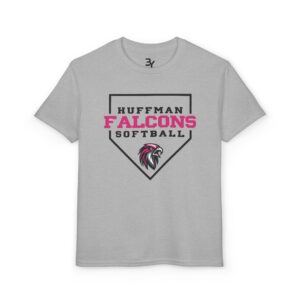 Youth Premium Tee: Home Plate Softball (Pink)