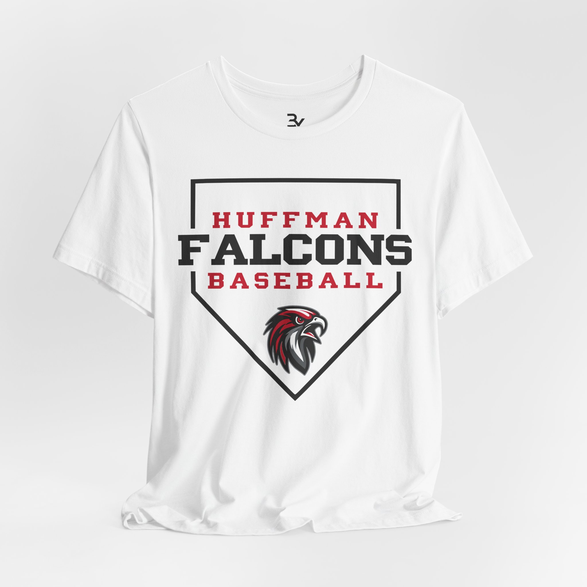 Adult Cotton Tee: Home Plate Baseball