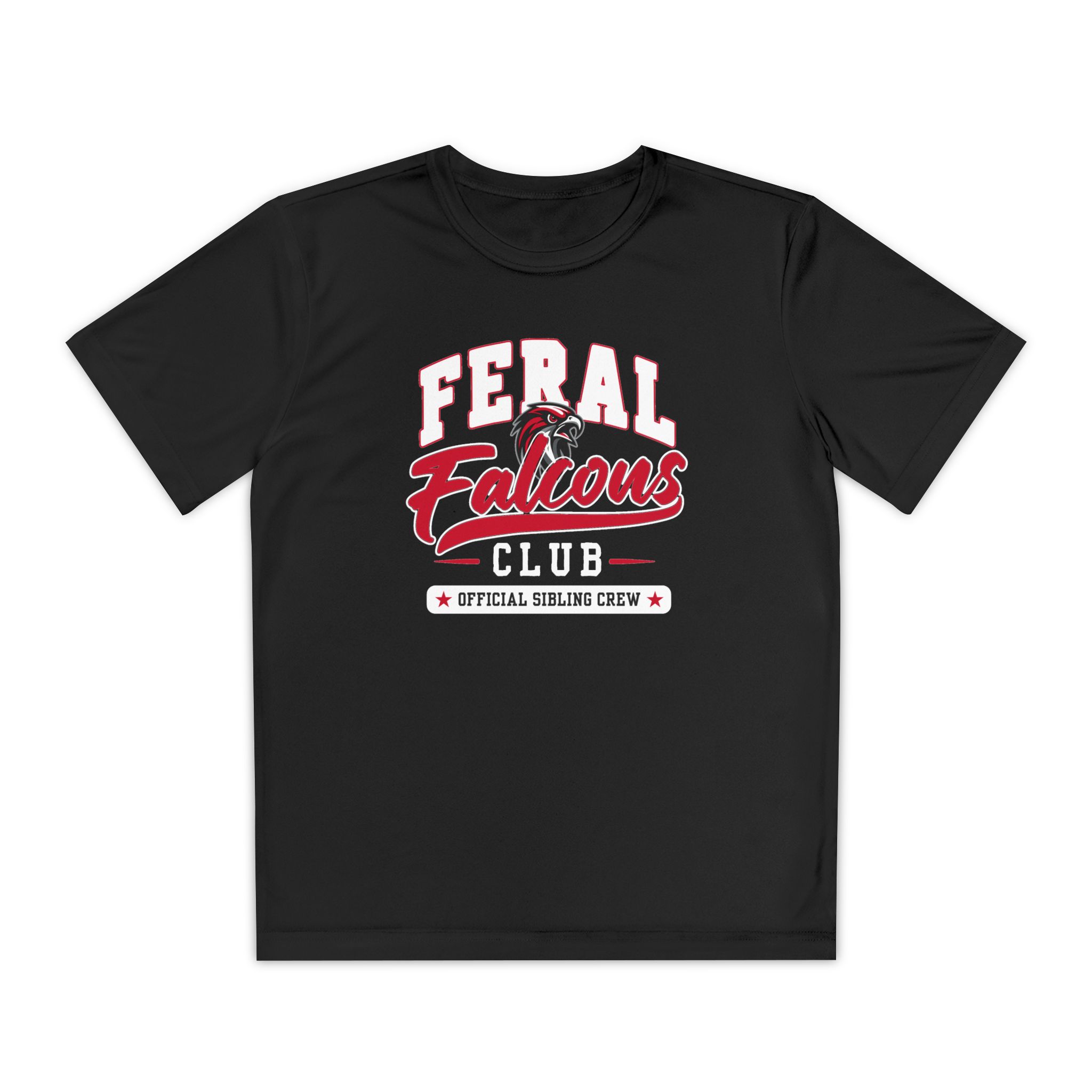 Youth Performance Tee: 'Feral Falcons Club'