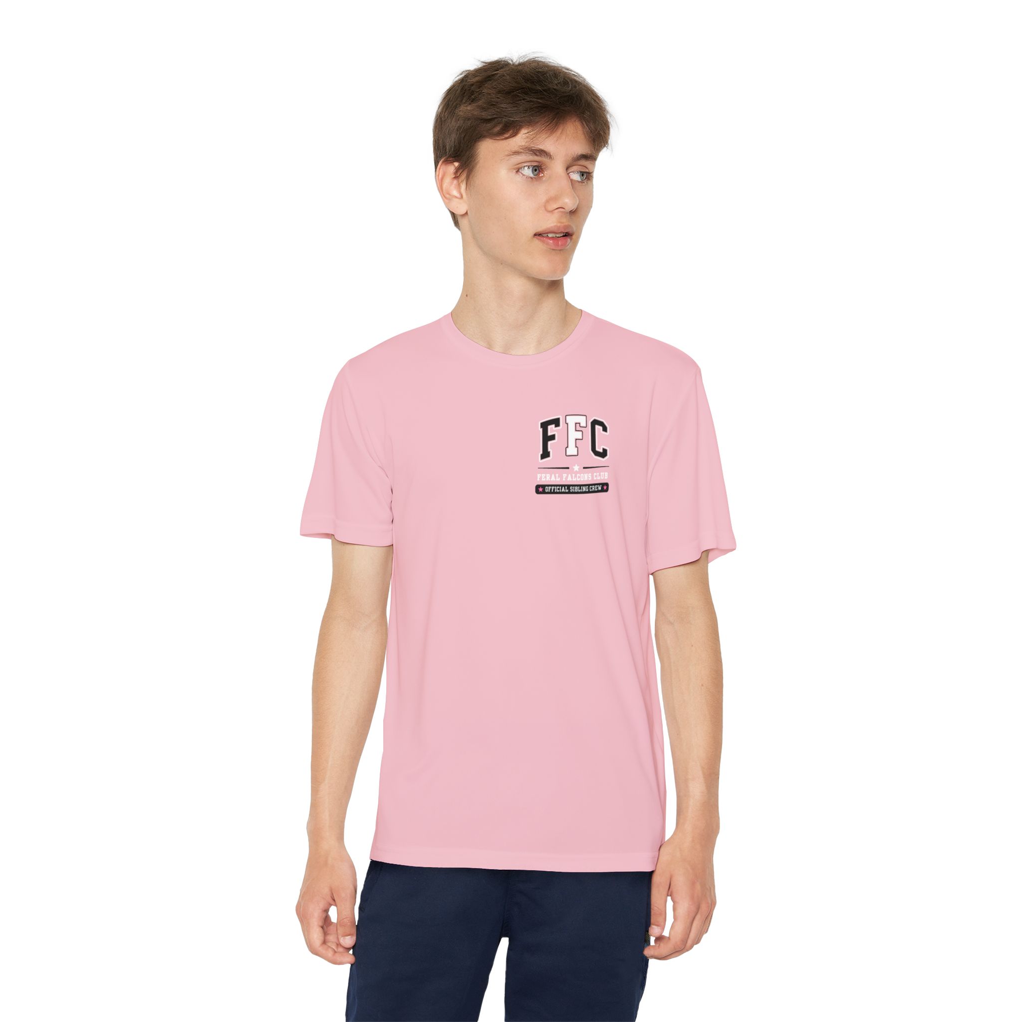 Youth Performance Tee: 'Feral Falcons Club' (2 Sided) - Image 17