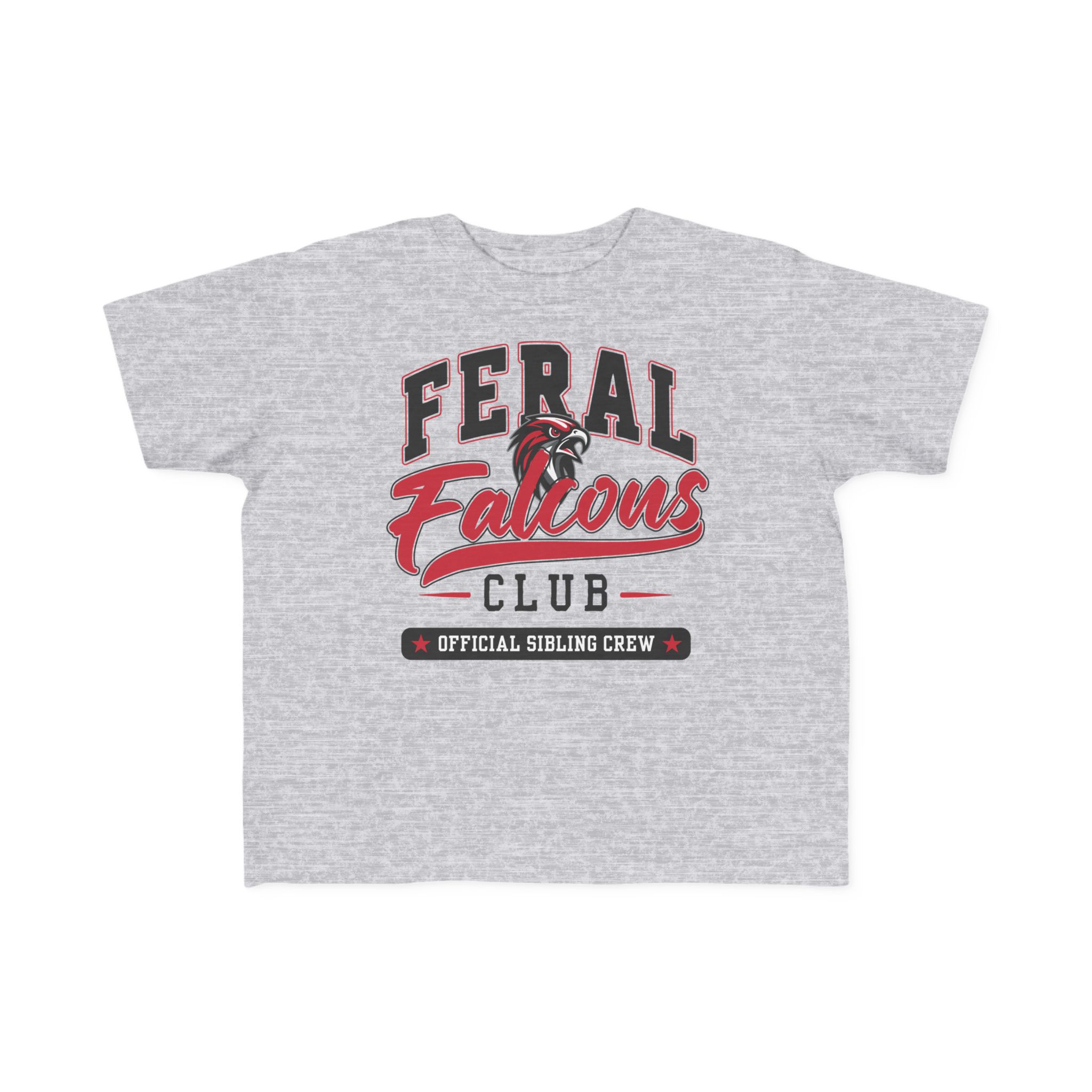 Toddler Cotton Tee: 'Feral Falcons Club' - Image 5