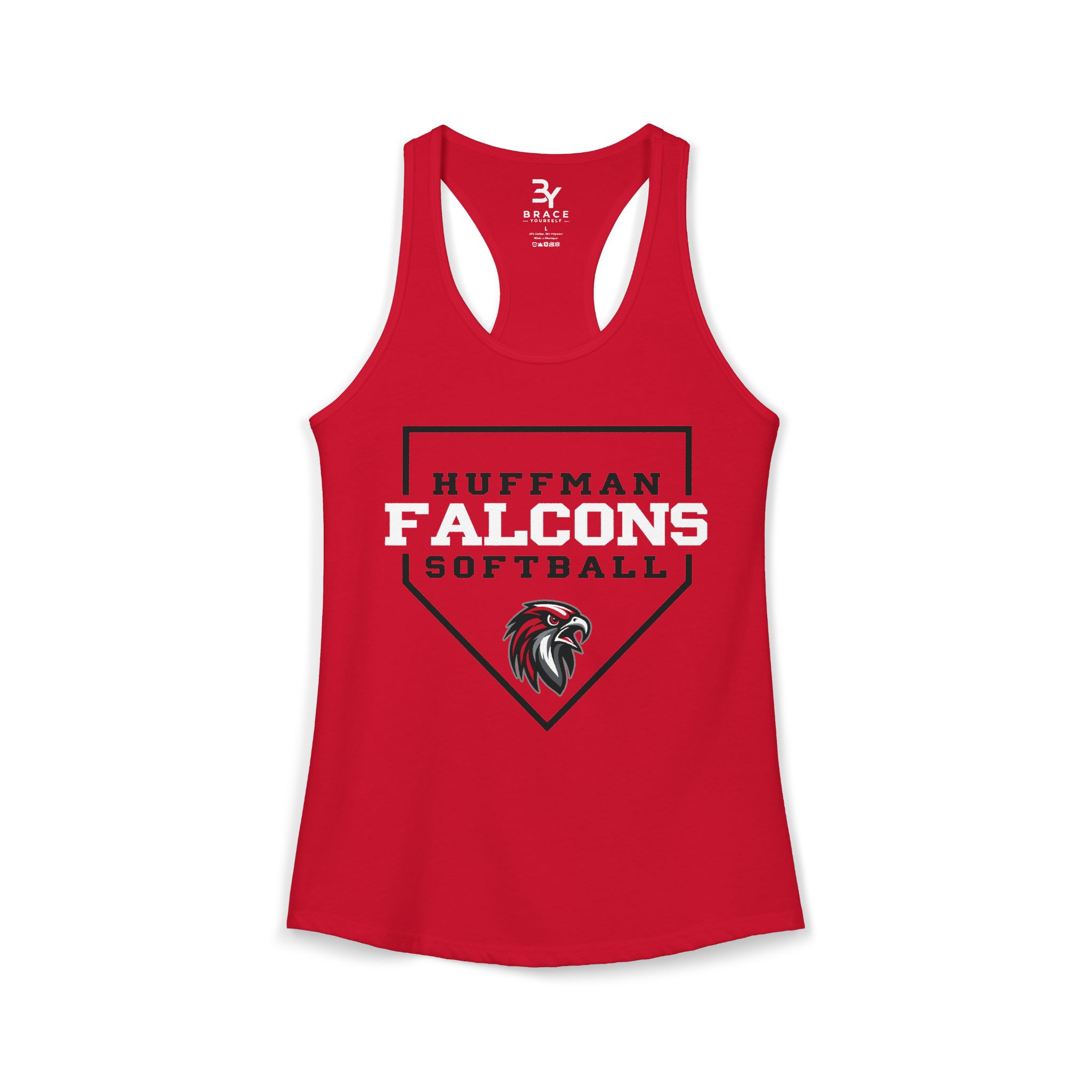 Women's Premium Racerback: Home Plate Softball