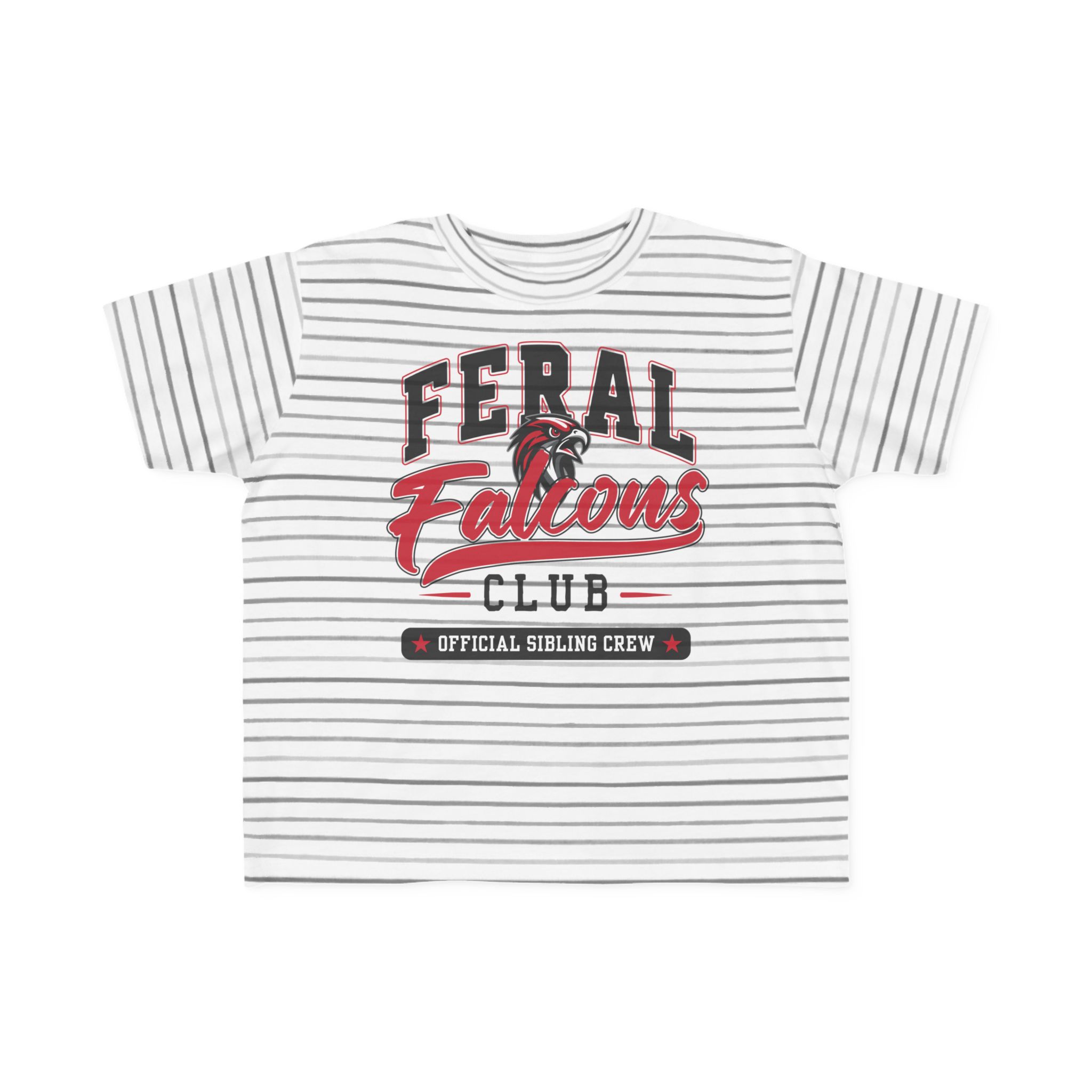 Toddler Cotton Tee: 'Feral Falcons Club' - Image 2