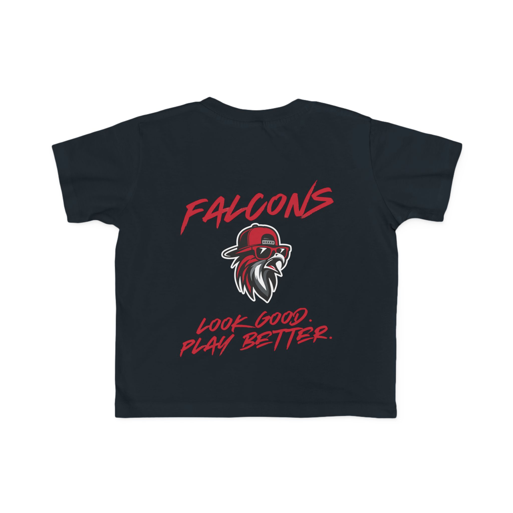 Toddler Cotton Tee: 'Look Good, Play Better' (2 Sided) - Image 14
