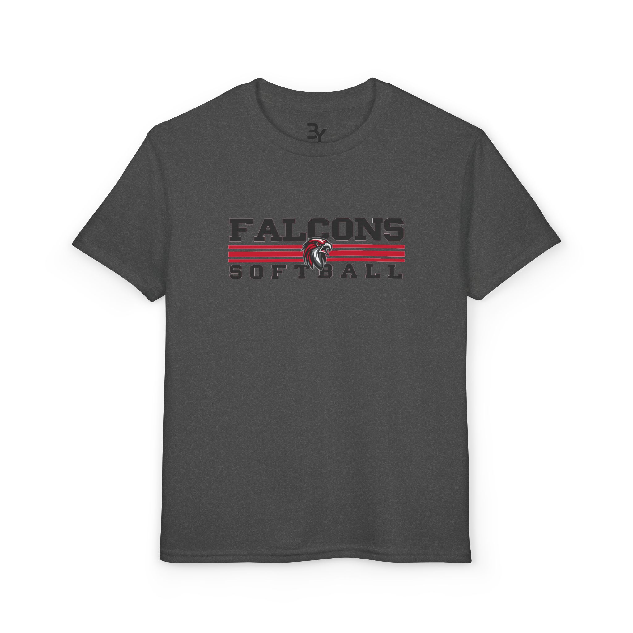 Youth Premium Tee: Classic Lines Softball - Image 3