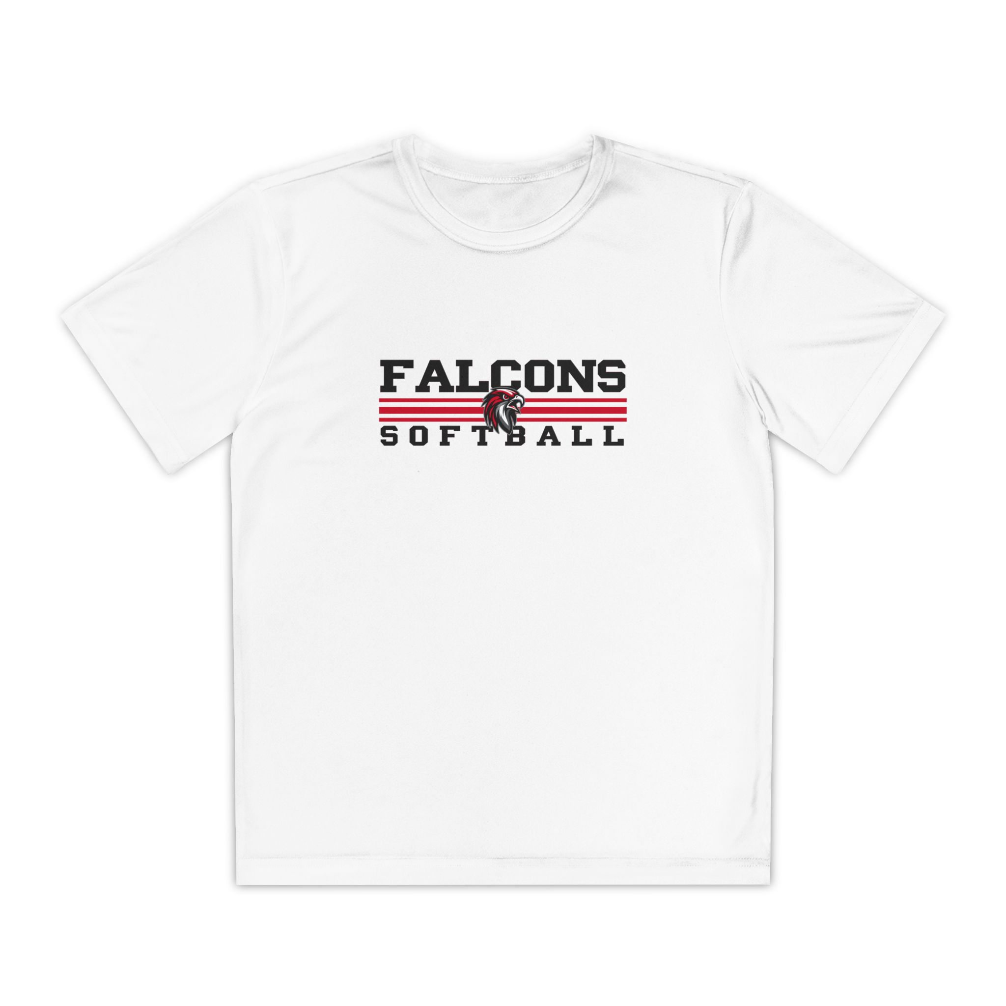Youth Performance Tee: Classic Lines Softball - Image 2