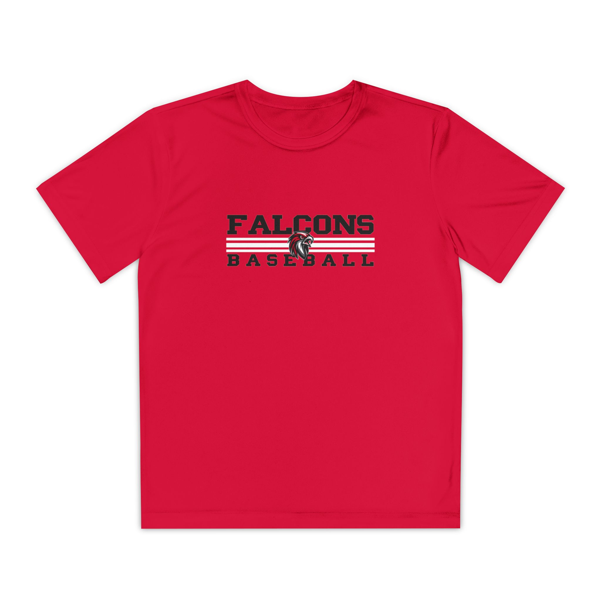 Youth Performance Tee: Classic Lines Baseball - Image 6
