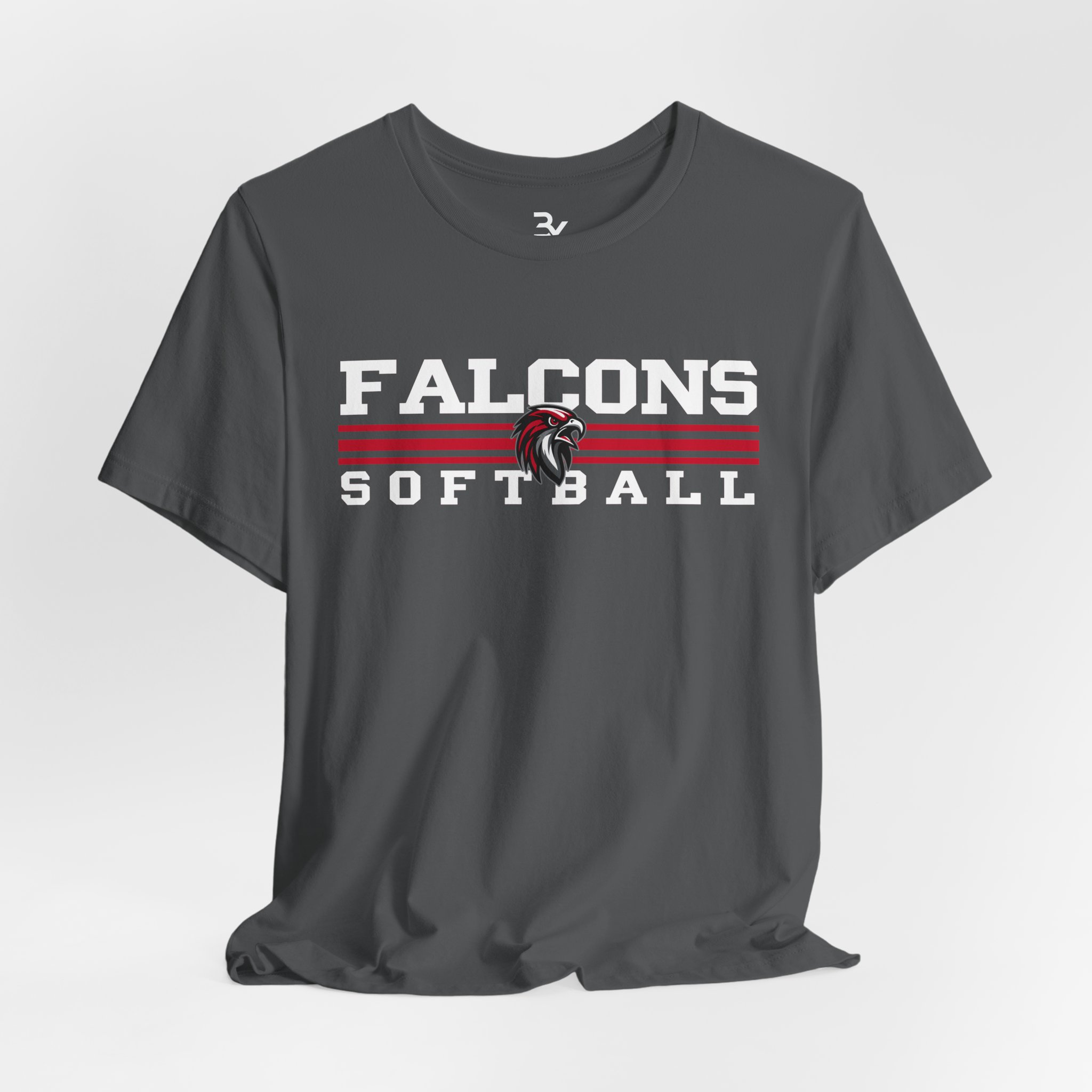 Adult Cotton Tee: Classic Lines Softball - Image 8