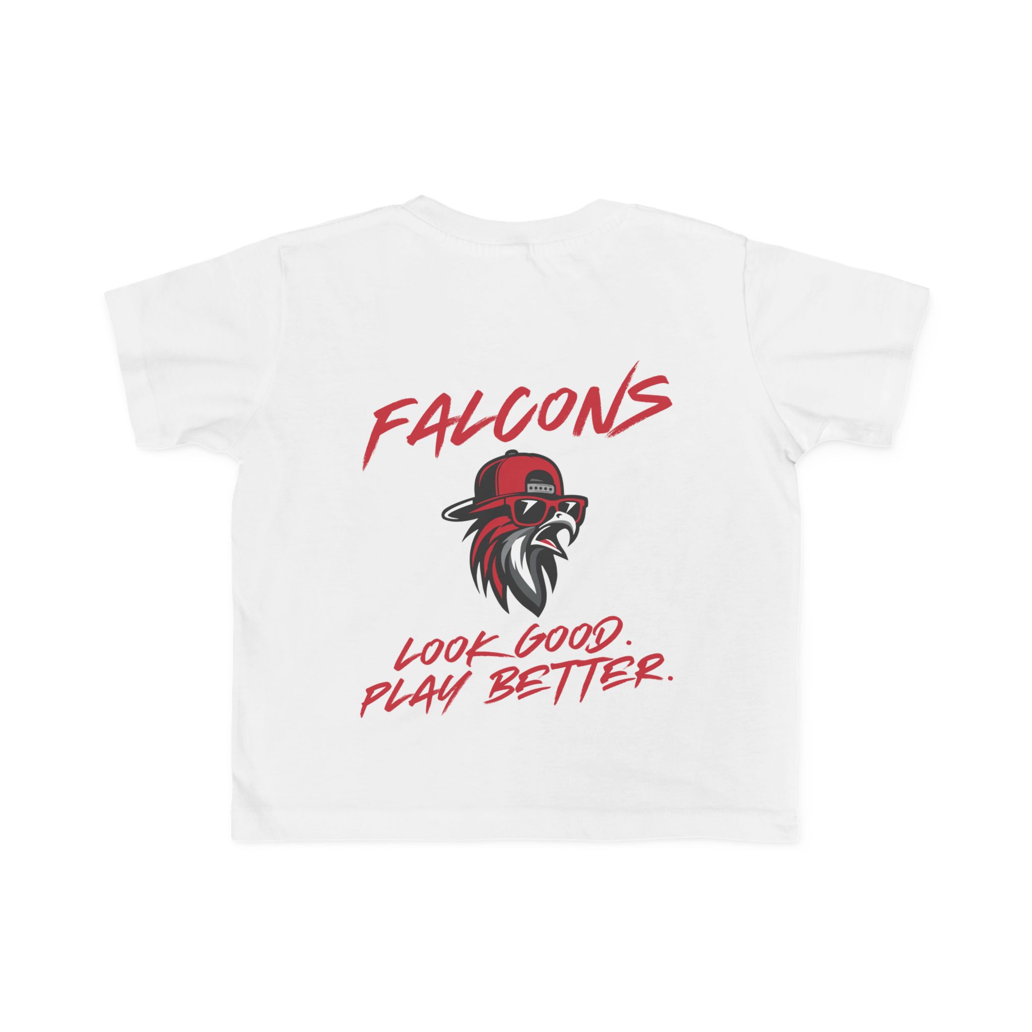 Toddler Cotton Tee: 'Look Good, Play Better' (2 Sided) - Image 2
