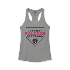 Women's Premium Racerback: Home Plate Softball (Pink)