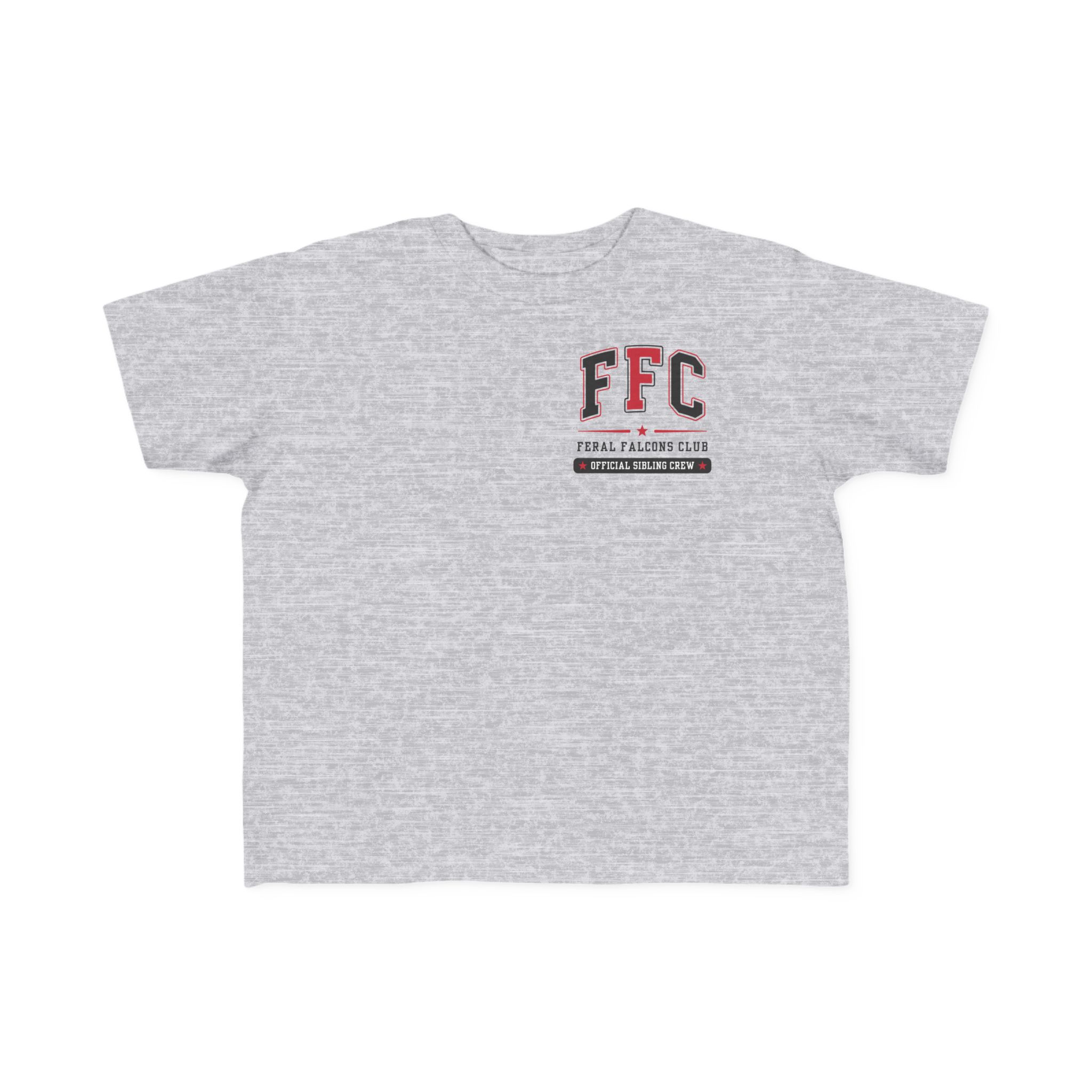 Toddler Cotton Tee: 'Feral Falcons Club' (2 Sided) - Image 5