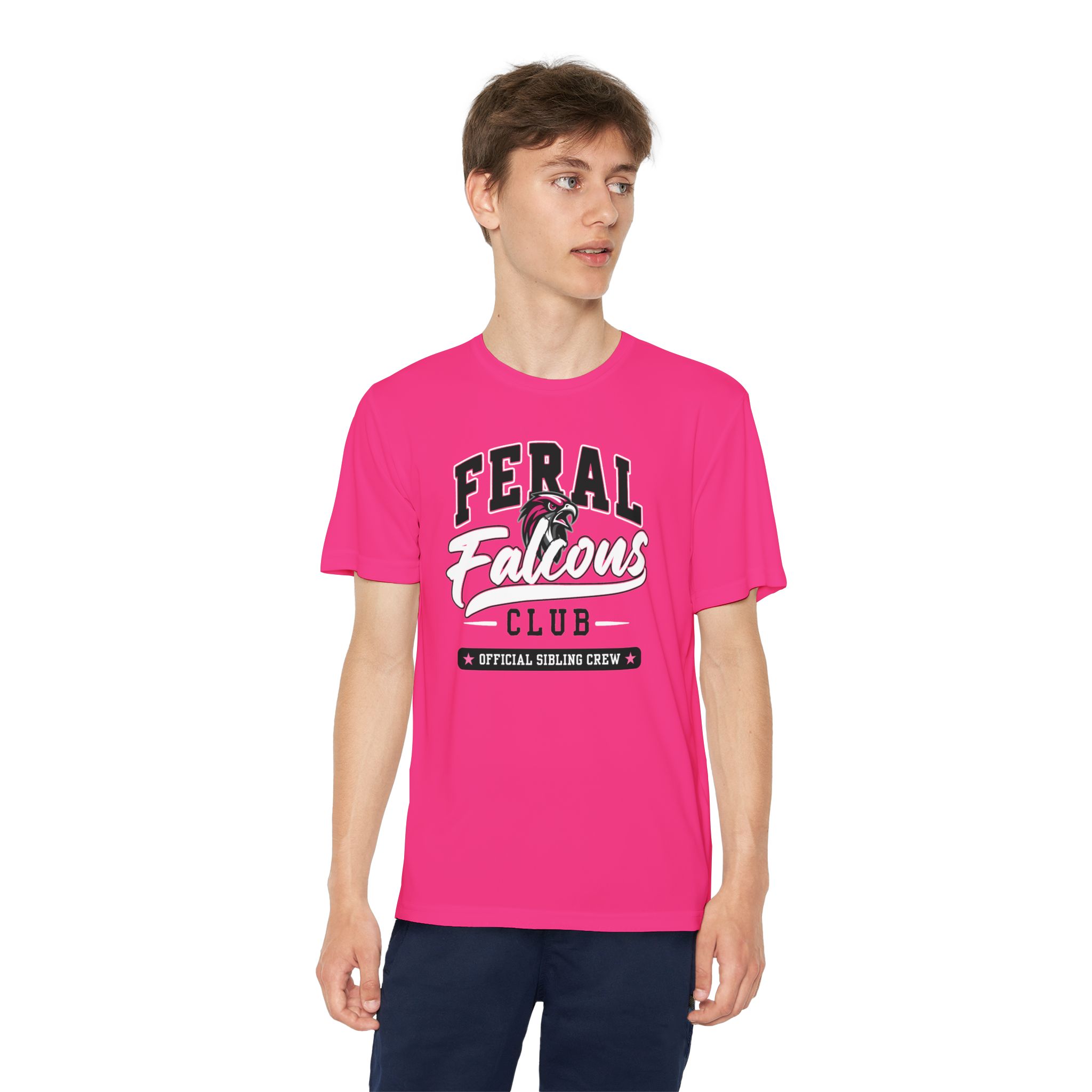 Youth Performance Tee: 'Feral Falcons Club' - Image 9