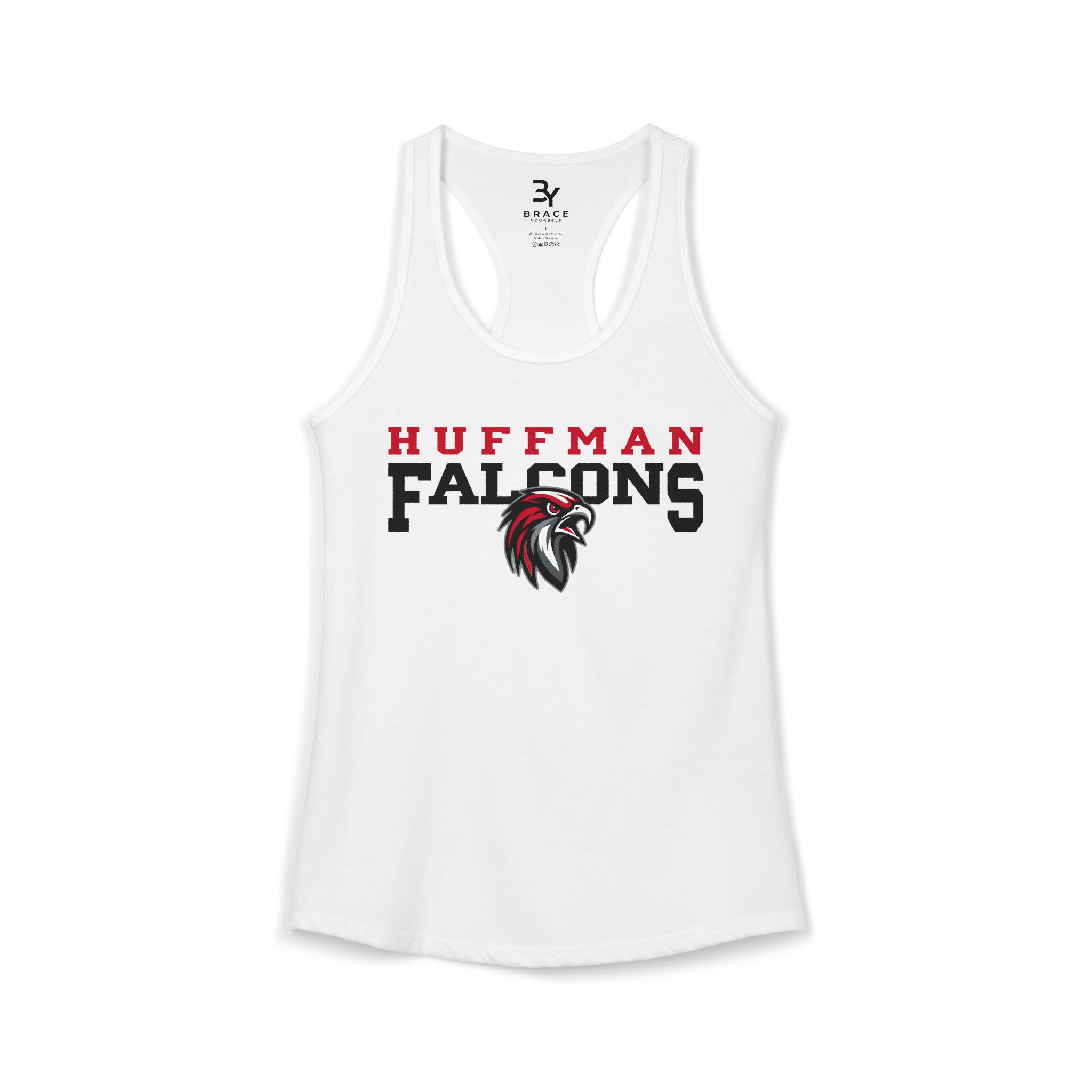 Women's Premium Racerback: Huffman Falcons - Image 3