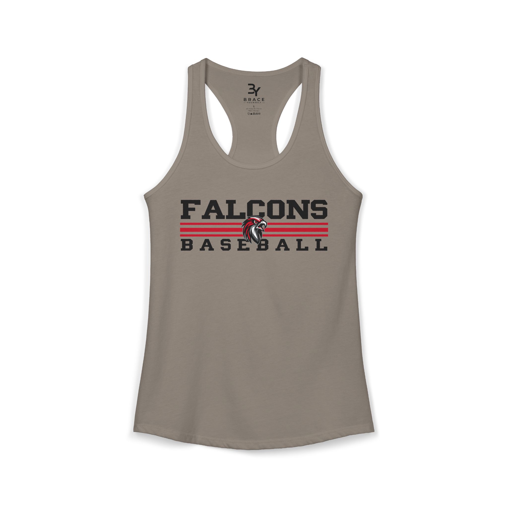 Women's Premium Racerback: Classic Lines Baseball - Image 9