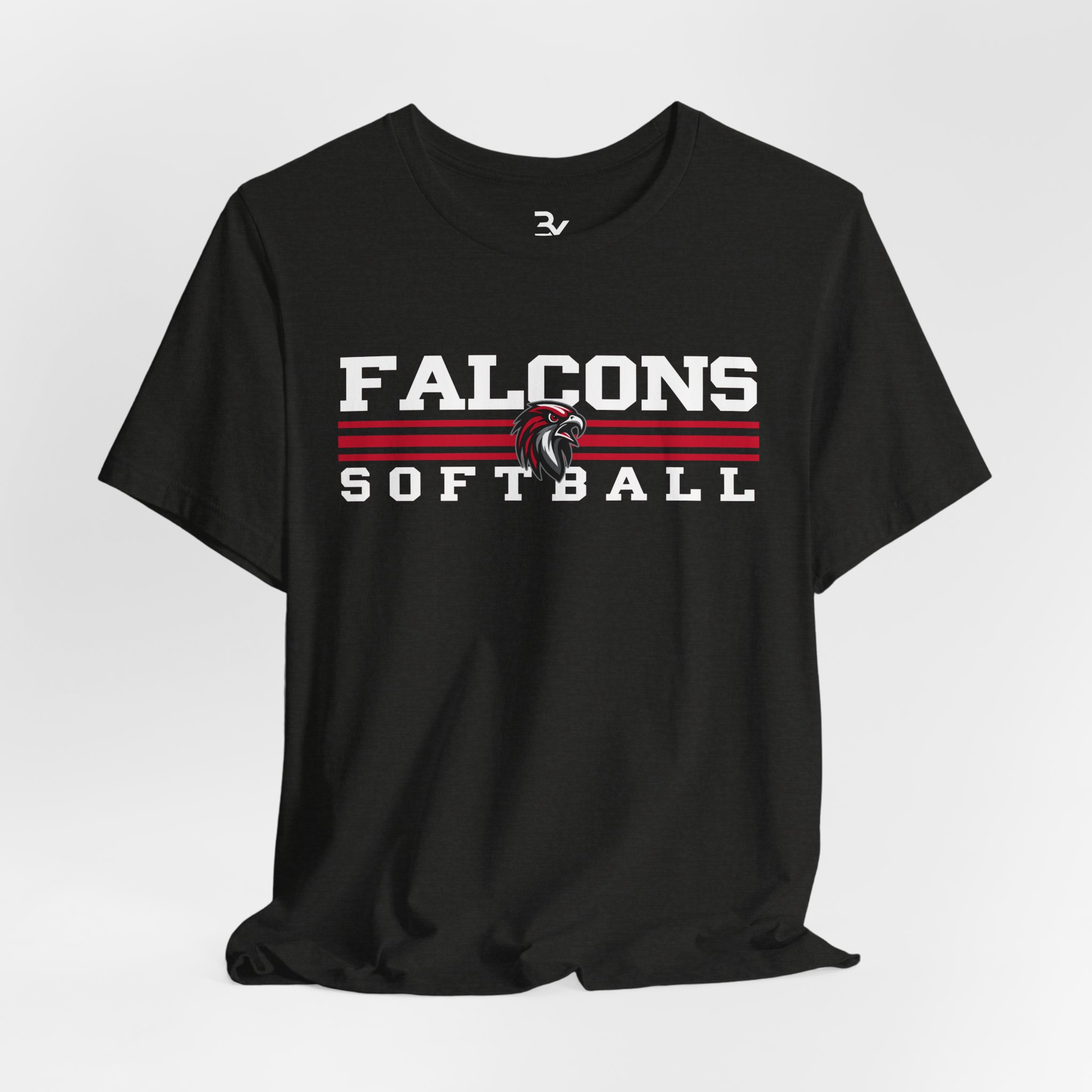 Adult Cotton Tee: Classic Lines Softball - Image 6