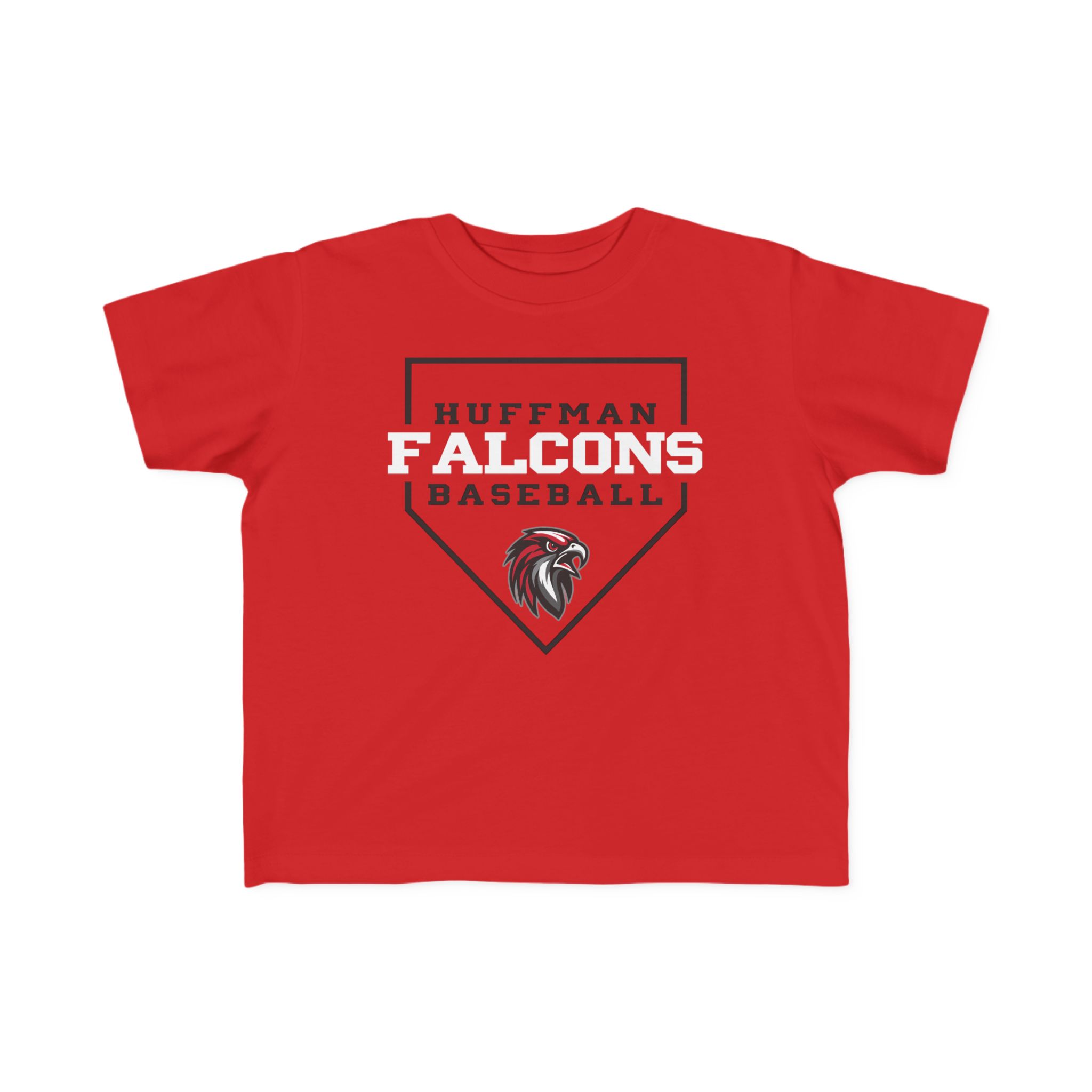 Toddler Cotton Tee: Home Plate Baseball - Image 4