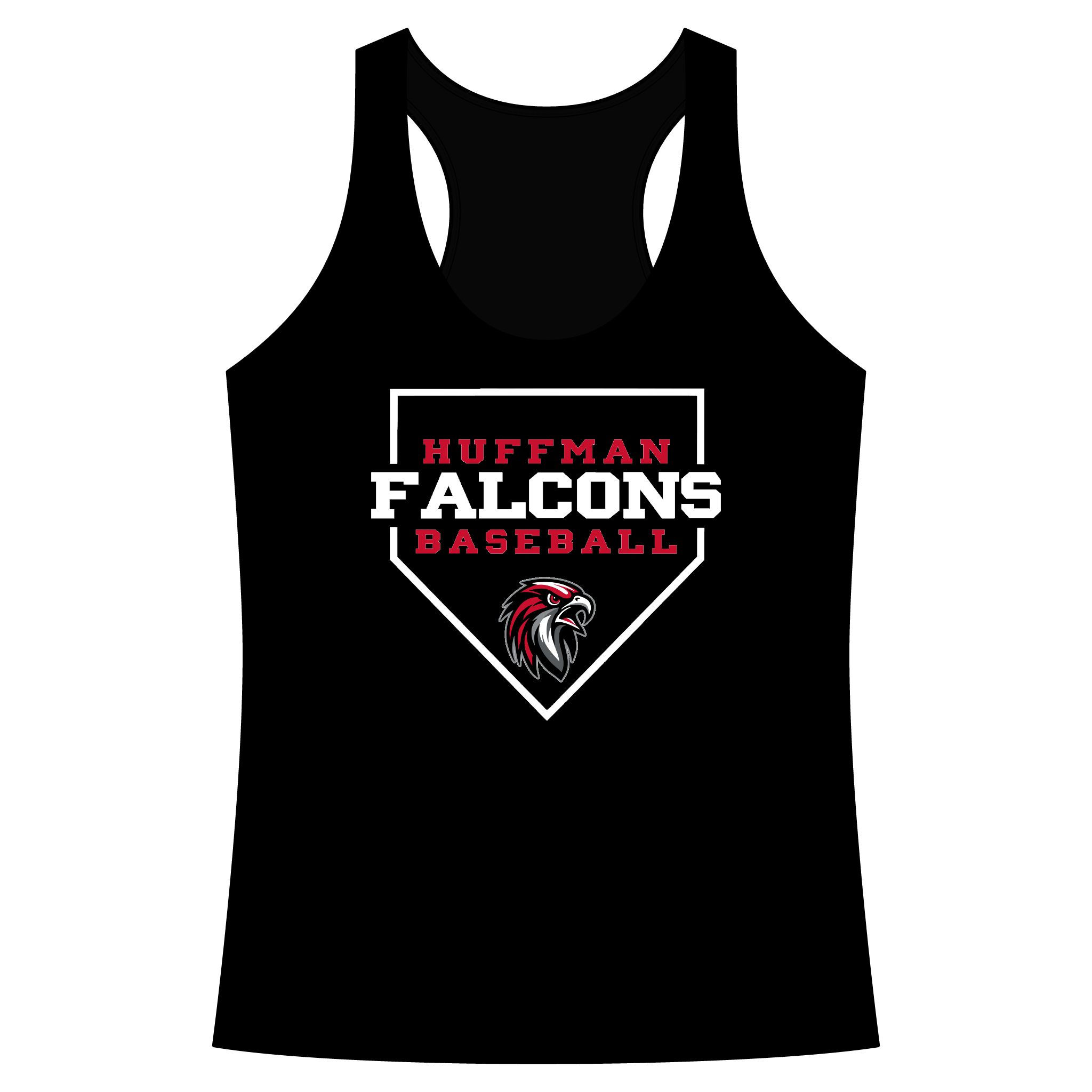 Women's Performance Racerback: Home Plate Baseball