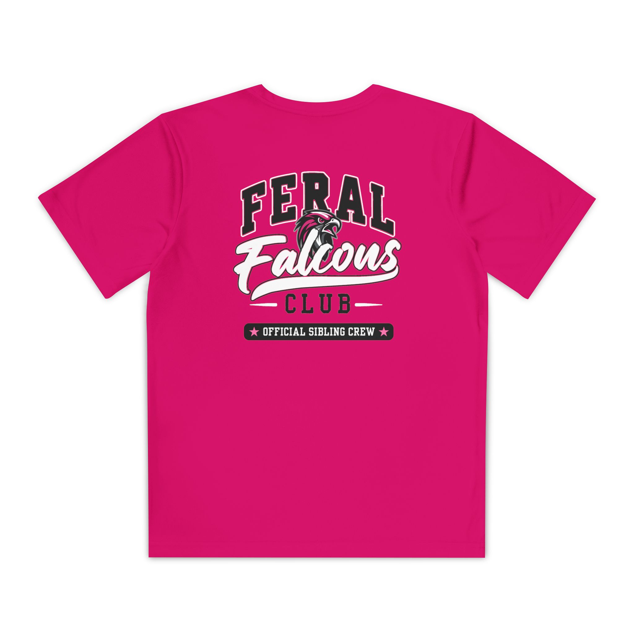 Youth Performance Tee: 'Feral Falcons Club' (2 Sided) - Image 12