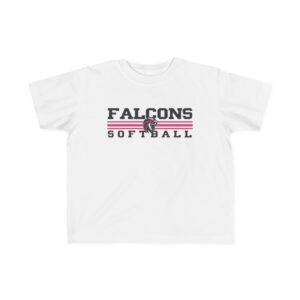 Toddler Cotton Tee: Classic Lines Softball (Pink)