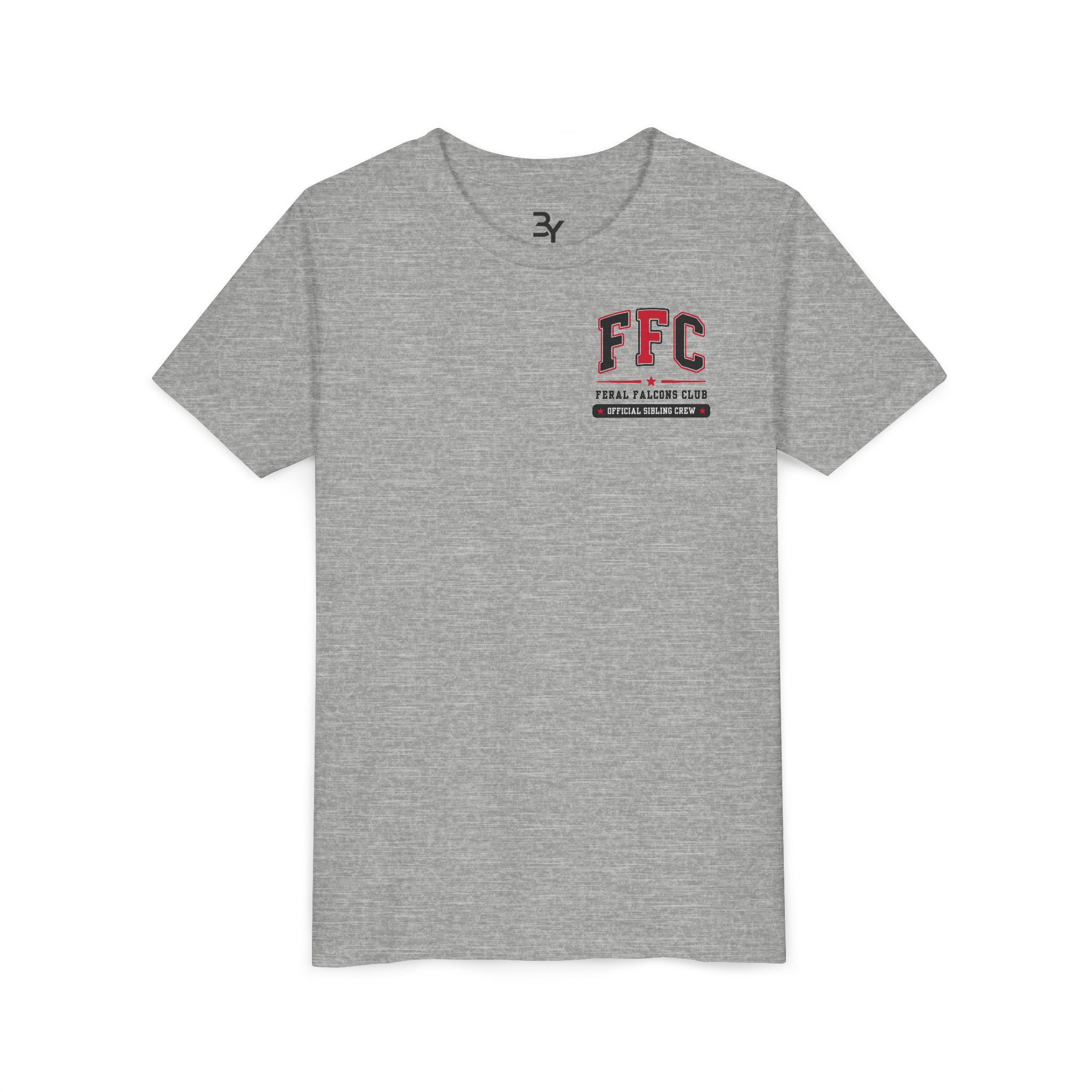 Youth Cotton Tee: 'Feral Falcons Club' (2 Sided) - Image 7