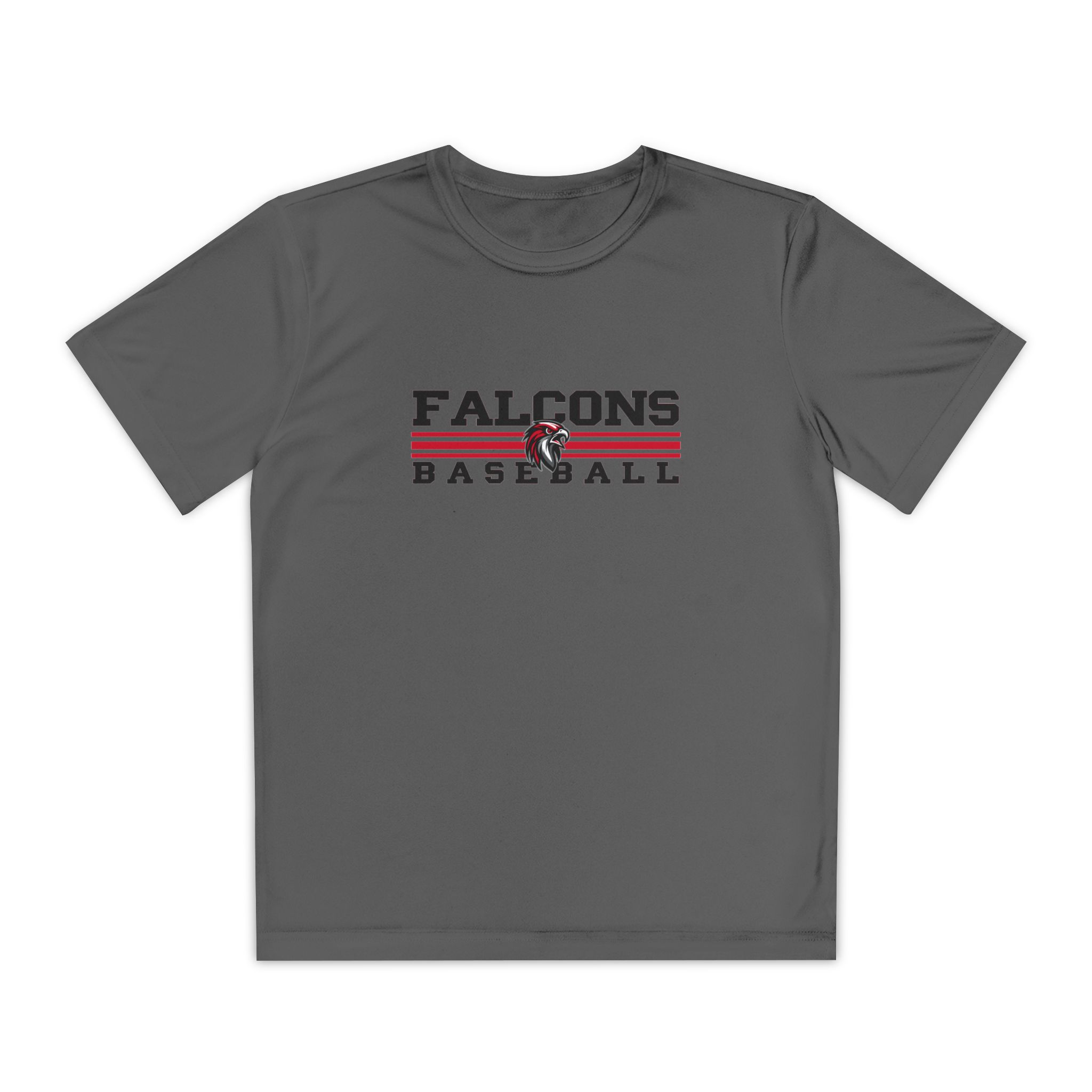 Youth Performance Tee: Classic Lines Baseball - Image 4