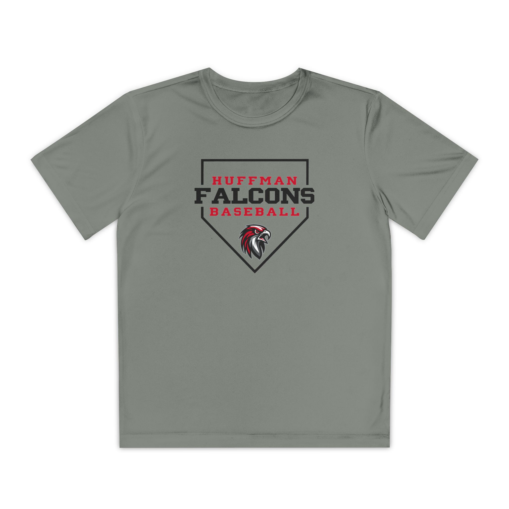 Youth Performance Tee: Home Plate Baseball - Image 5