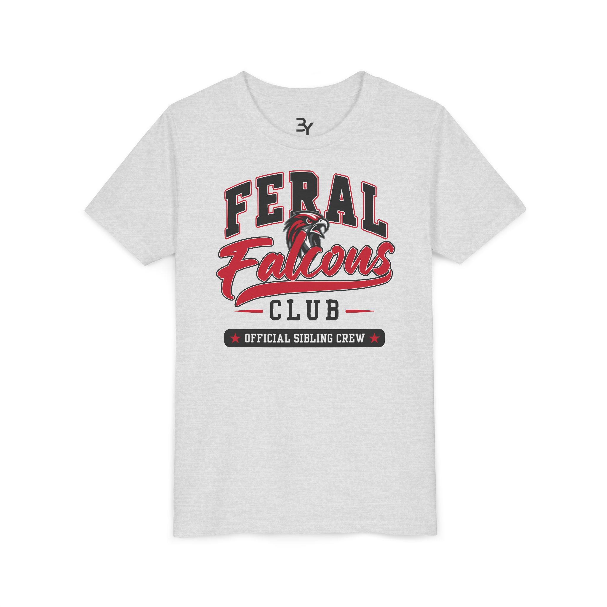 Youth Cotton Tee: 'Feral Falcons Club' - Image 2