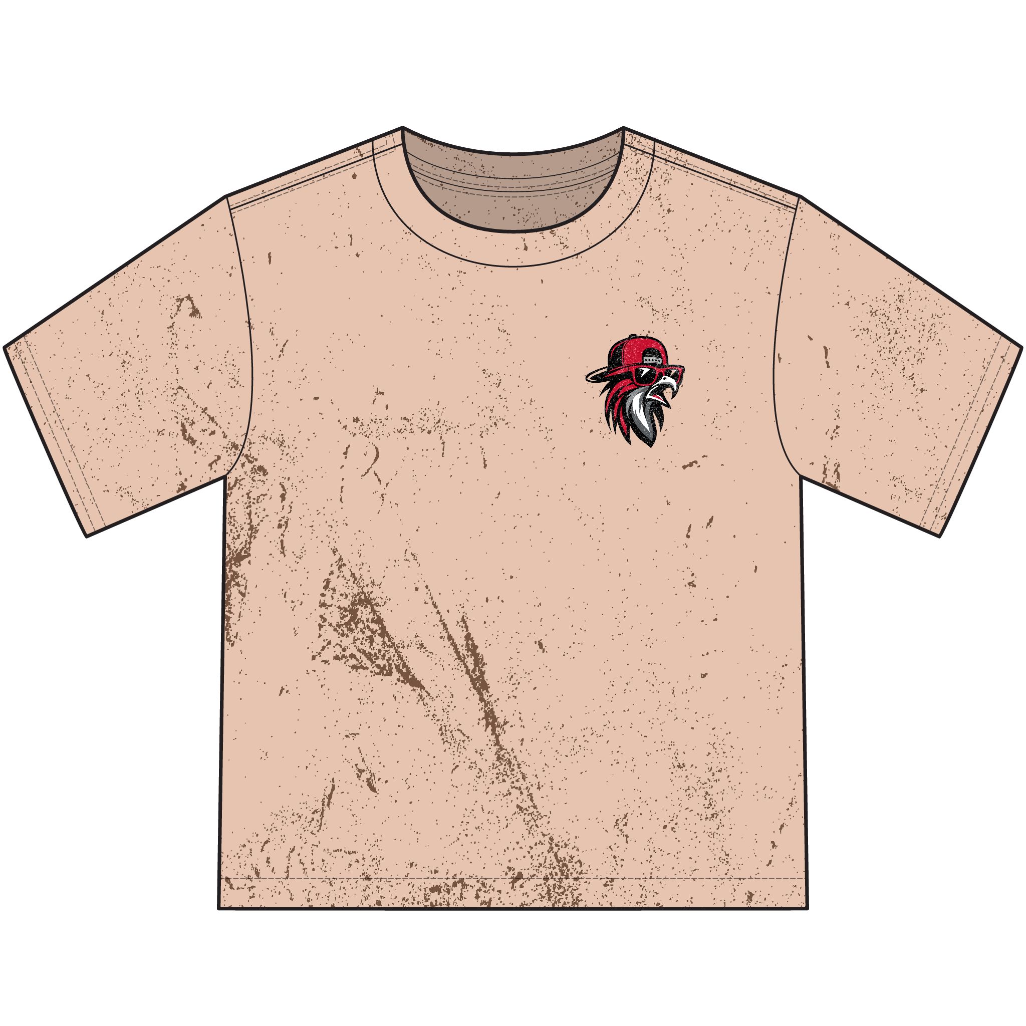 Youth Vintage Cotton Tee: Flock N Roll - Image 3