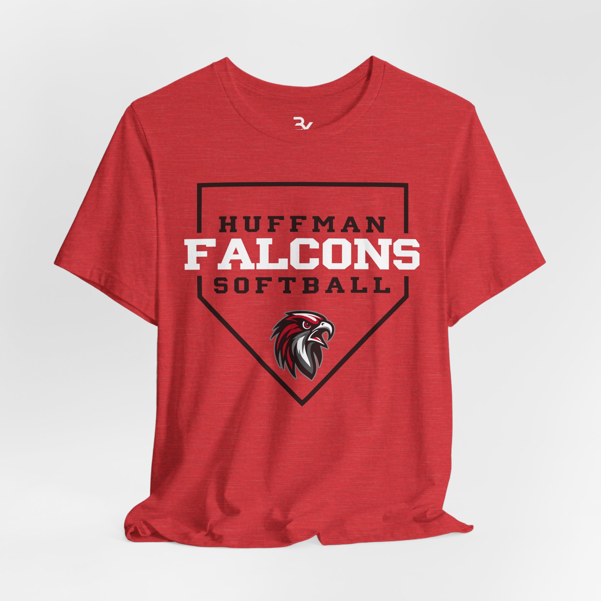 Adult Cotton Tee: Home Plate Softball - Image 9