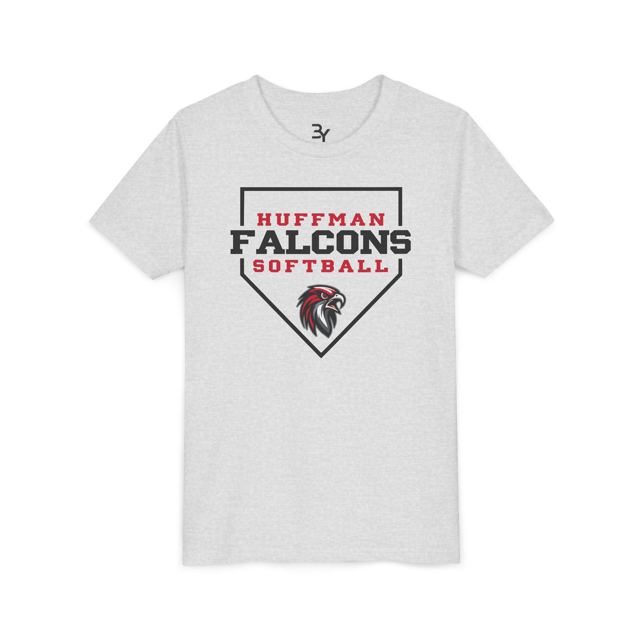 Youth Cotton Tee: Home Plate Softball - Image 2