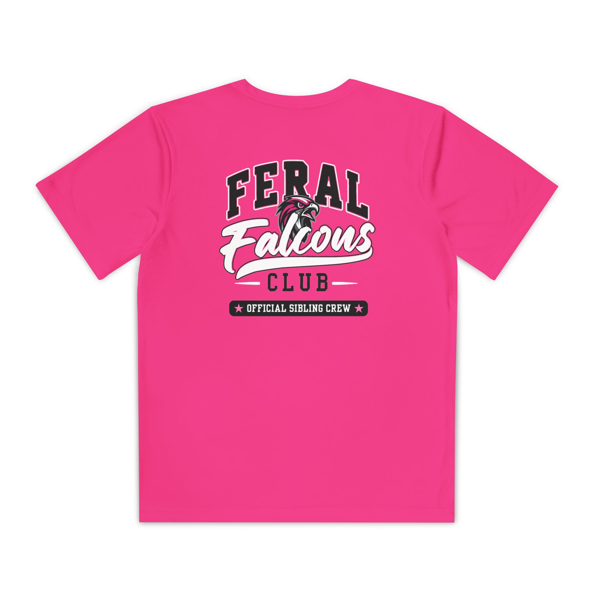 Youth Performance Tee: 'Feral Falcons Club' (2 Sided) - Image 8