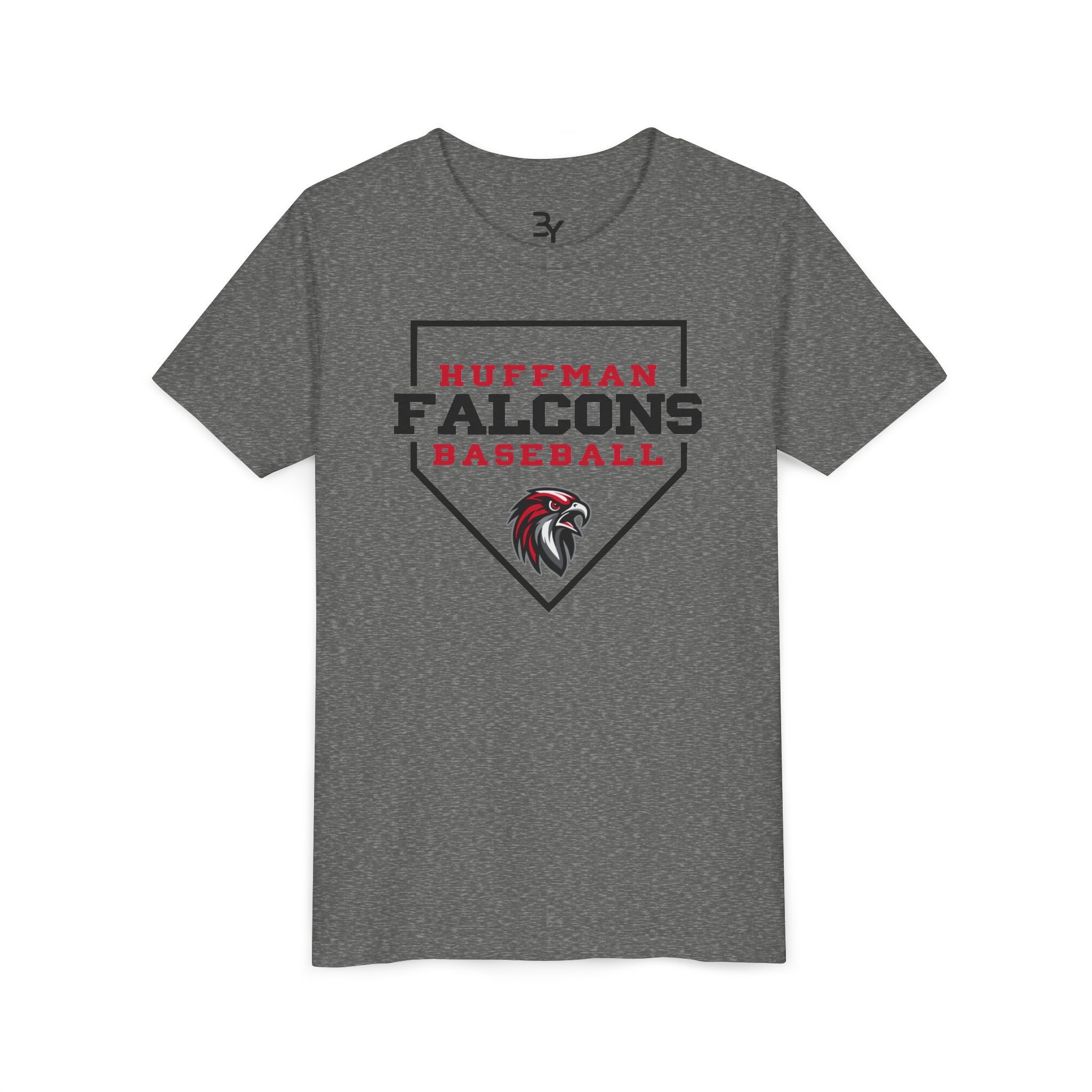 Youth Cotton Tee: Home Plate Baseball - Image 3