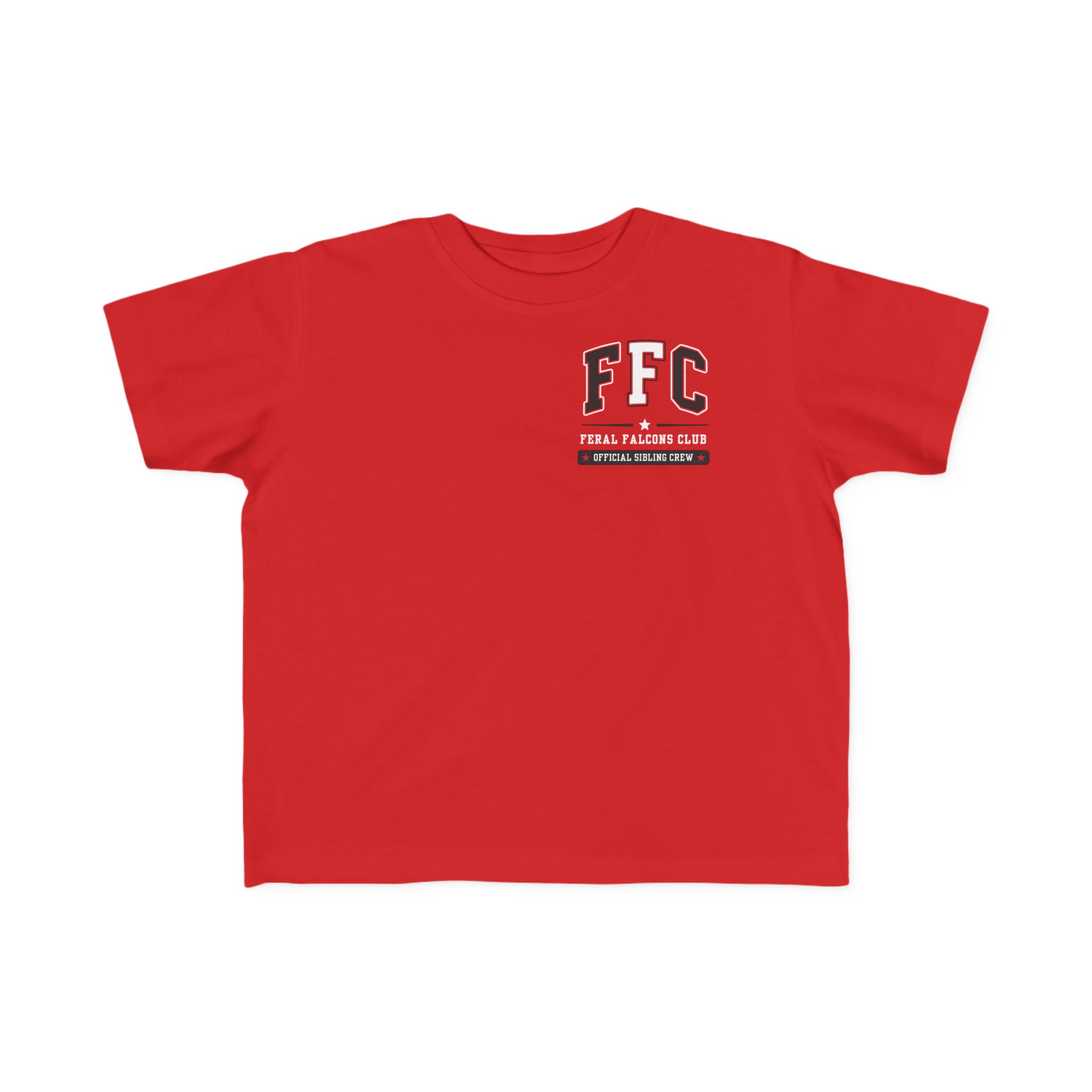 Toddler Cotton Tee: 'Feral Falcons Club' (2 Sided) - Image 8