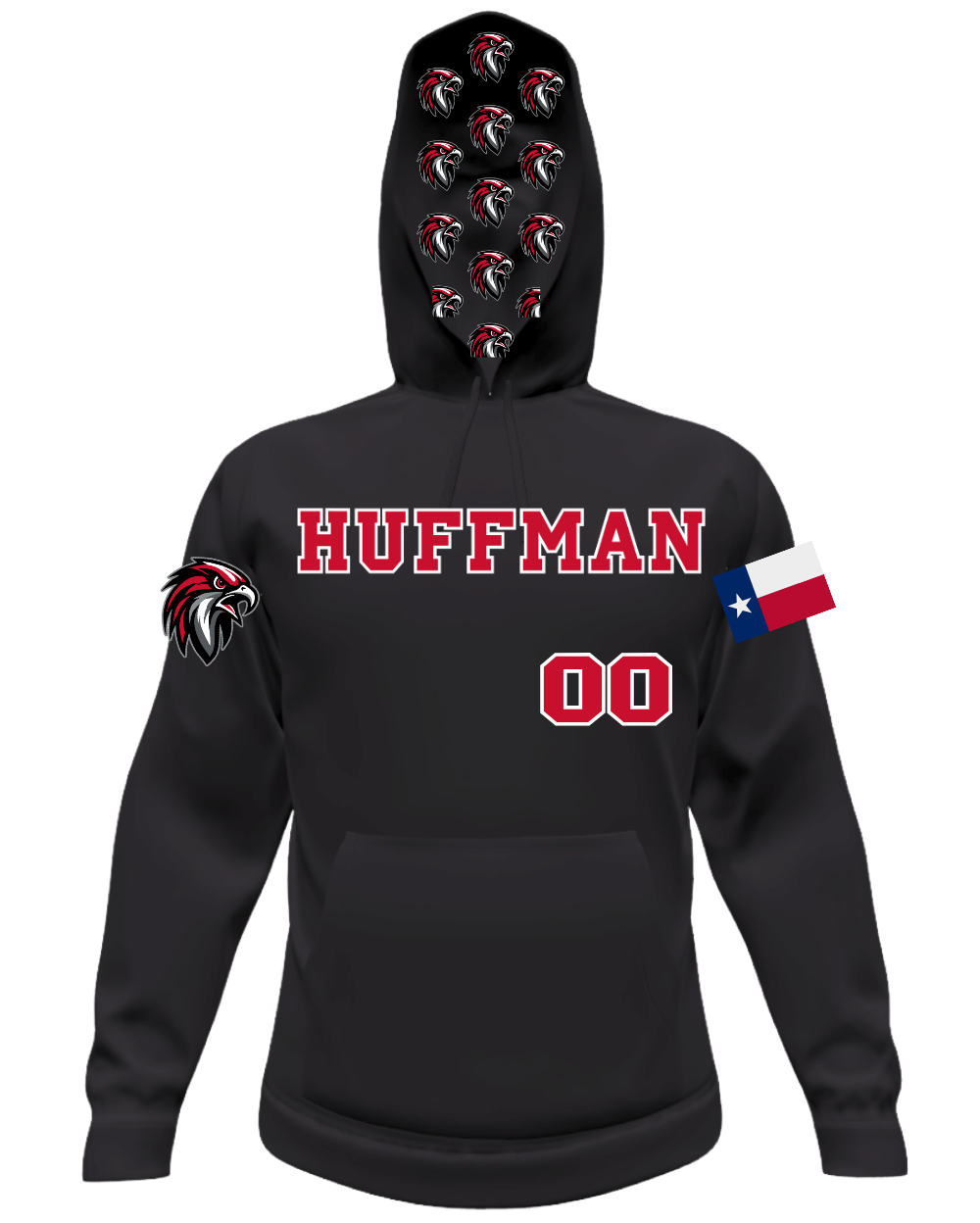 Jersey Hoodies - BLACK - Image 3
