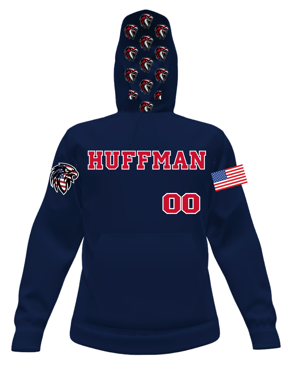 Jersey Hoodies - PATRIOTIC - Image 3